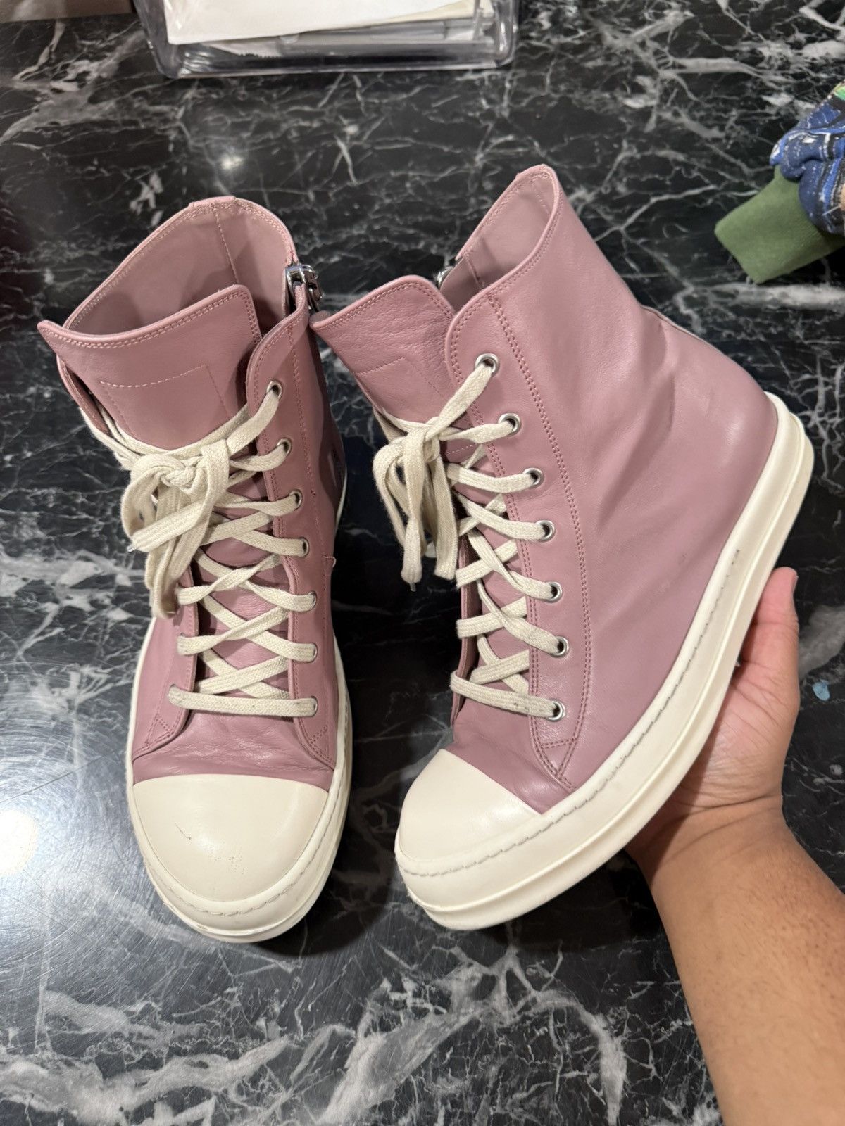 Rick Owens Rick Owens Hi Ramone Size 43 EU / 10 US Size US 10 / EU 43 - 1 Thumbnail