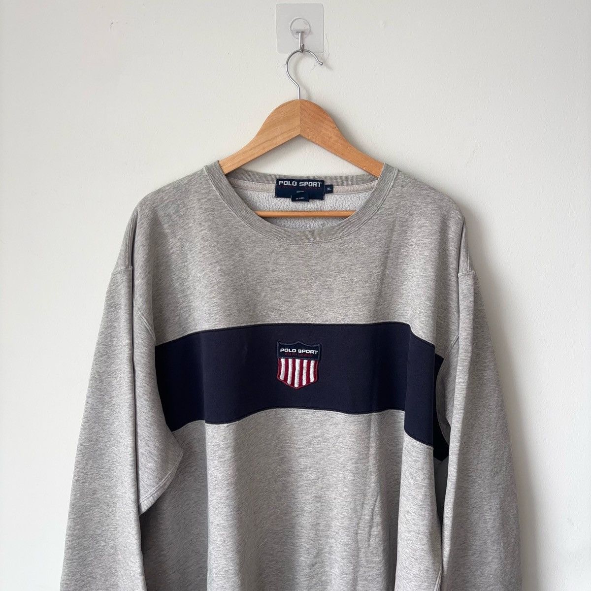 Polo Ralph Lauren Vintage Polo Sport K-Swiss Shield Sweatshirt Crewneck 90s Size US XL / EU 56 / 4 - 2 Thumbnail