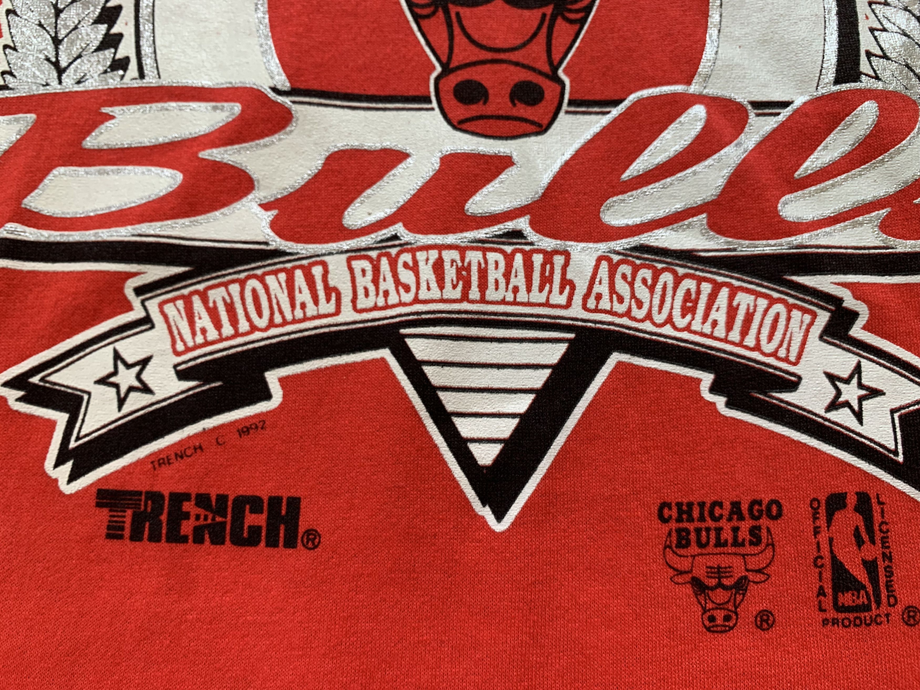 NBA × Vintage New Vintage NBA Chicago Bulls 1992 T-Shirt Size US XL / EU 56 / 4 - 6 Thumbnail