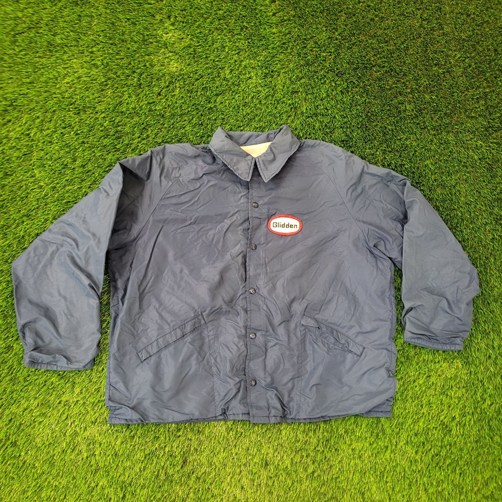Vintage 70s King-Louie Glidden Coach Jacket XL 28x28 Union