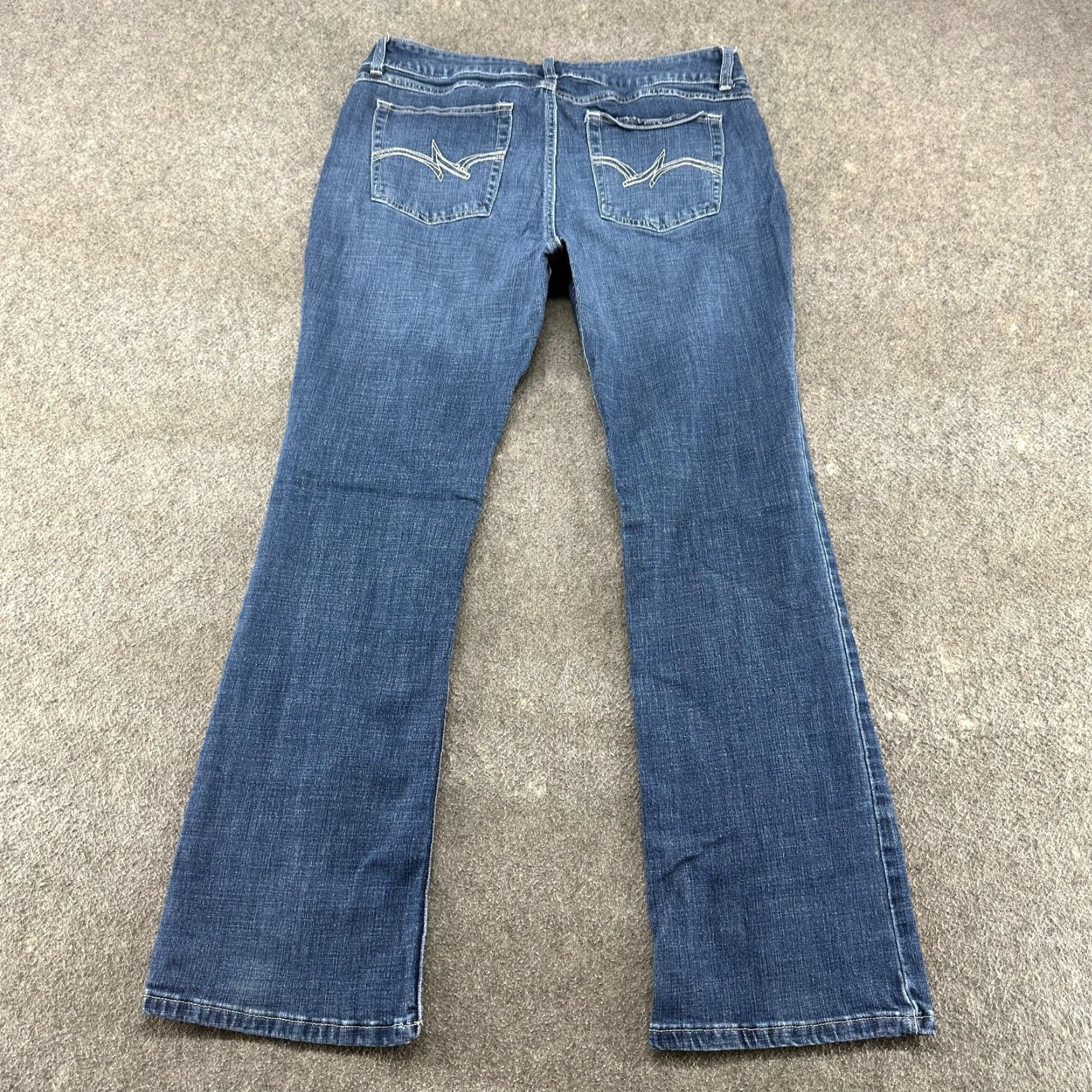 Wrangler Wrangler Jeans Womens 13x32 Blue Bootcut Regular Dark Wash Stretch Denim 5-Pocket Cowboy Jeans Mens Girls Boys Size 34" / US 12 / IT 48 - 5 Thumbnail