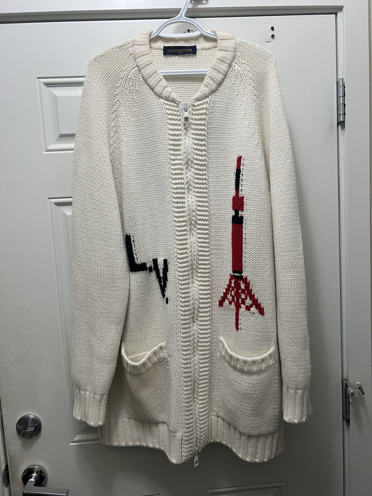 Louis Vuitton × Pharrell × Virgil Abloh Louis Vuitton Baseball Cardigan by Virgil Abloh Size US XXL / EU 58 / 5 - 2 Thumbnail