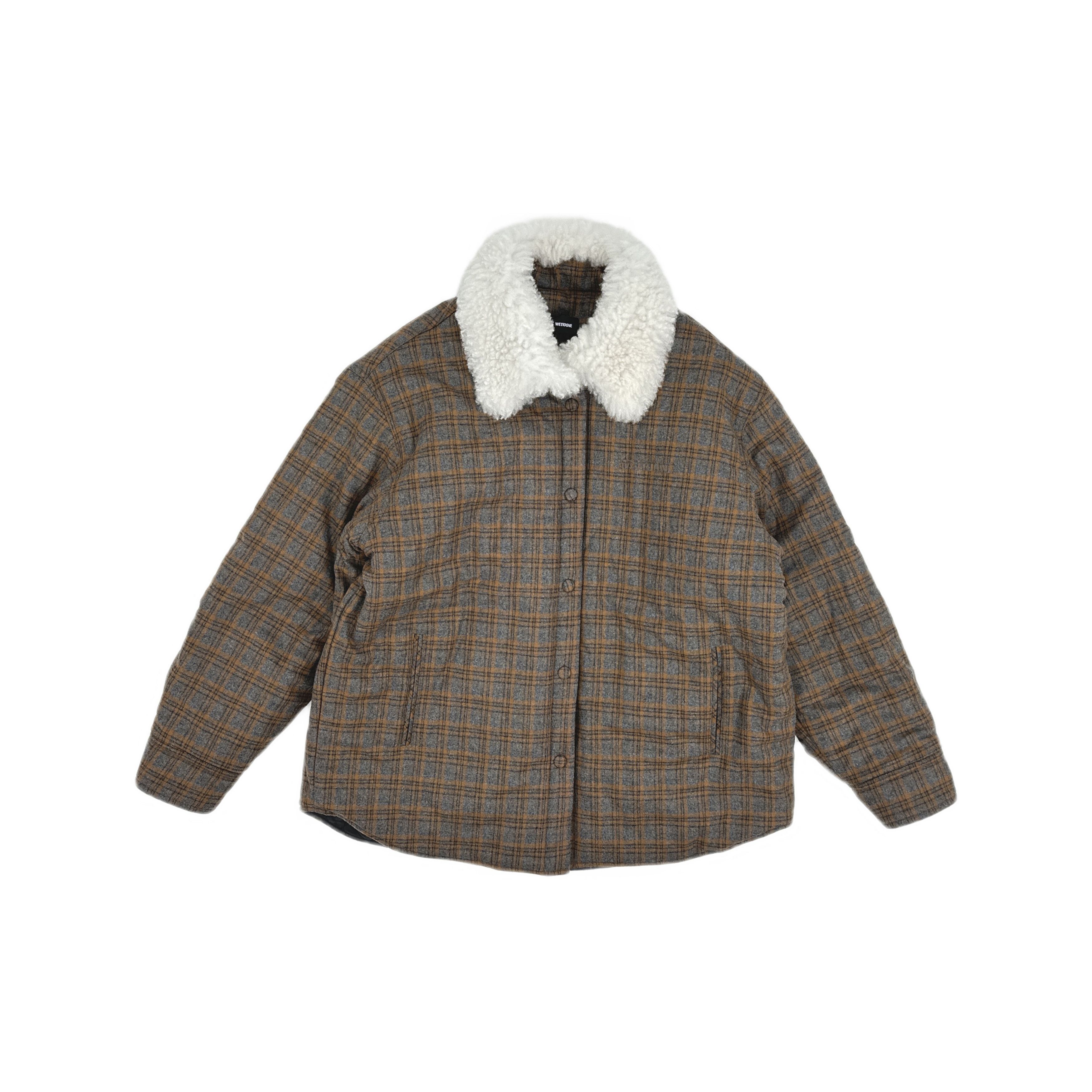 WE11DONE WE11DONE Plaid Sherpa Collar Padded Jacket Size M Size M / US 6-8 / IT 42-44 - 1 Thumbnail