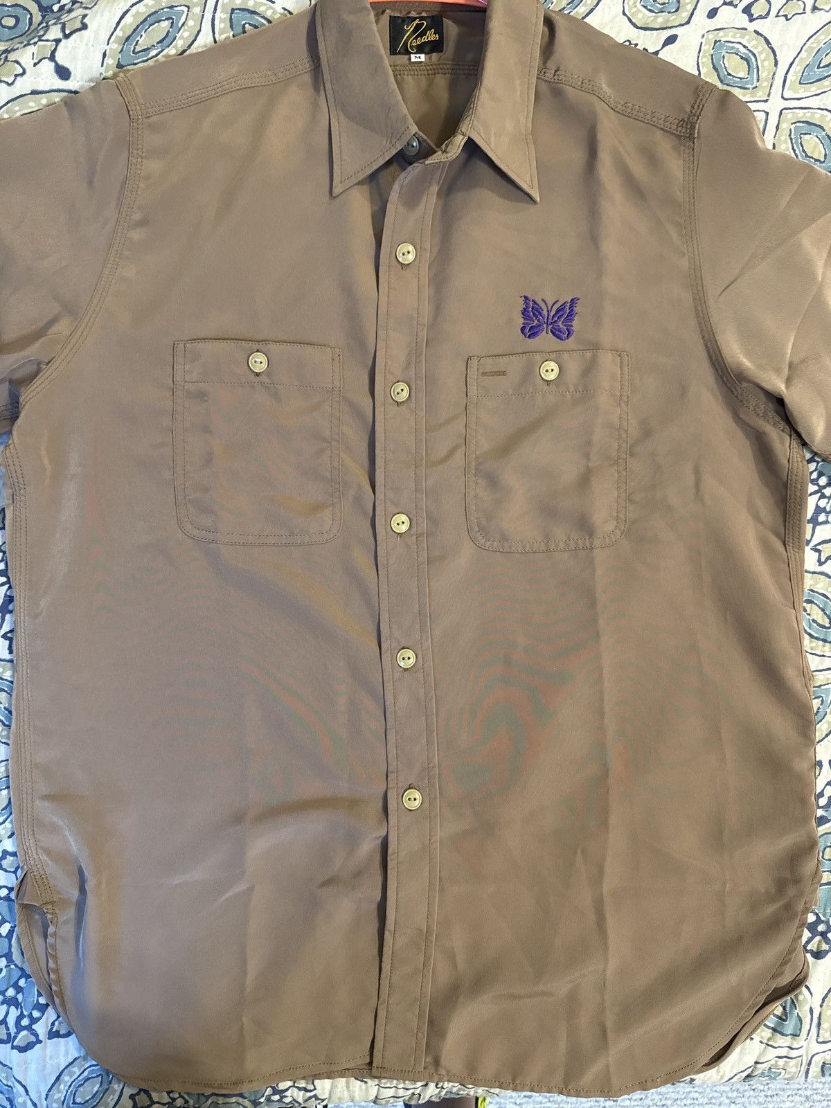 Needles Needles Brown Button Down Work shirt size MD Size US M / EU 48-50 / 2 - 1 Thumbnail