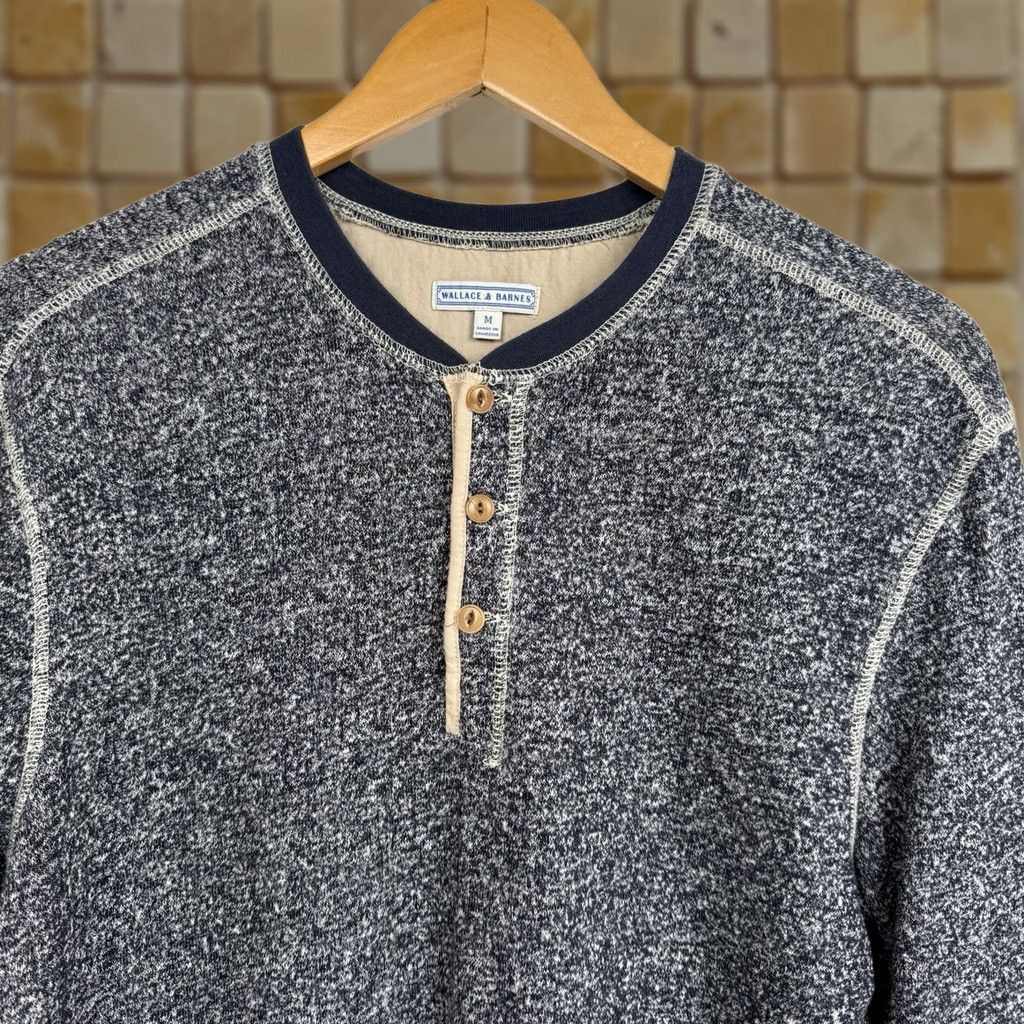 Wallace & Barnes Wallace & Barnes Shirt Men M Henley Thermal Navy Heather Size US M / EU 48-50 / 2 - 1 Thumbnail
