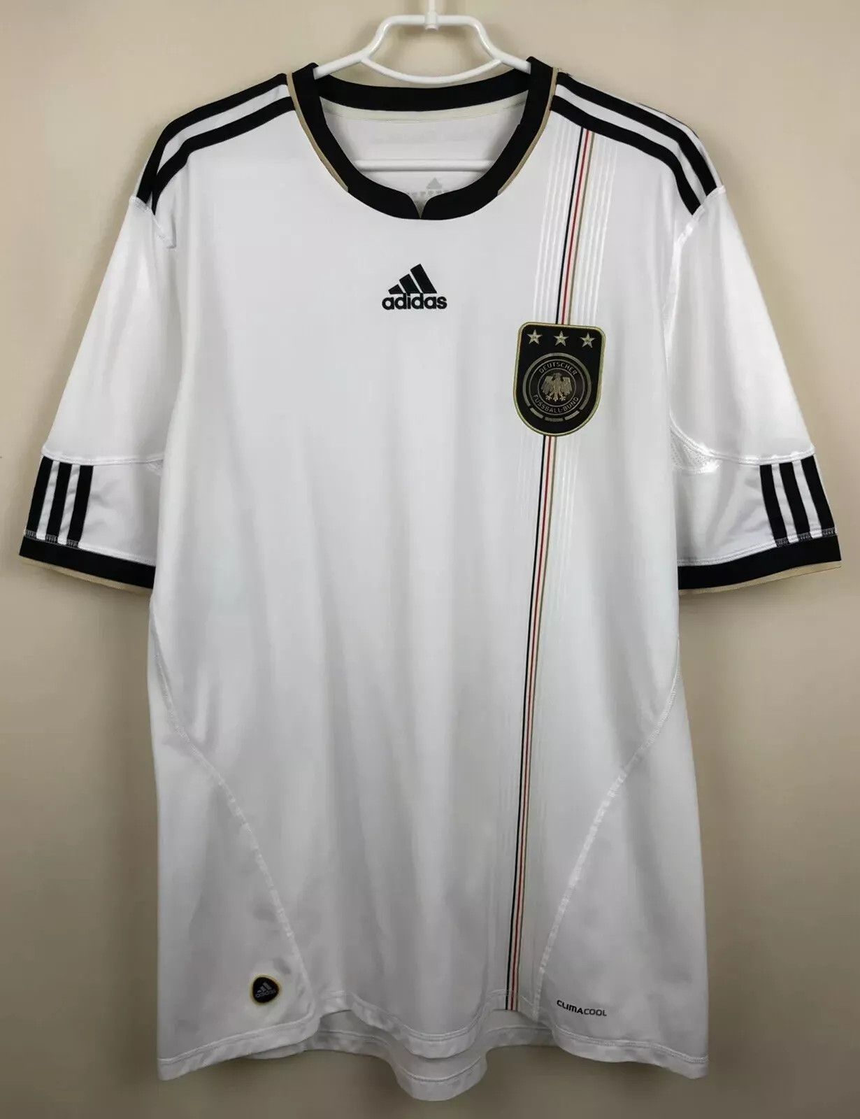 Adidas GERMANY NATIONAL 2010/2012 HOME FOOTBALL JERSEY SOCCER SHIRT Size US XL / EU 56 / 4 - 1 Thumbnail