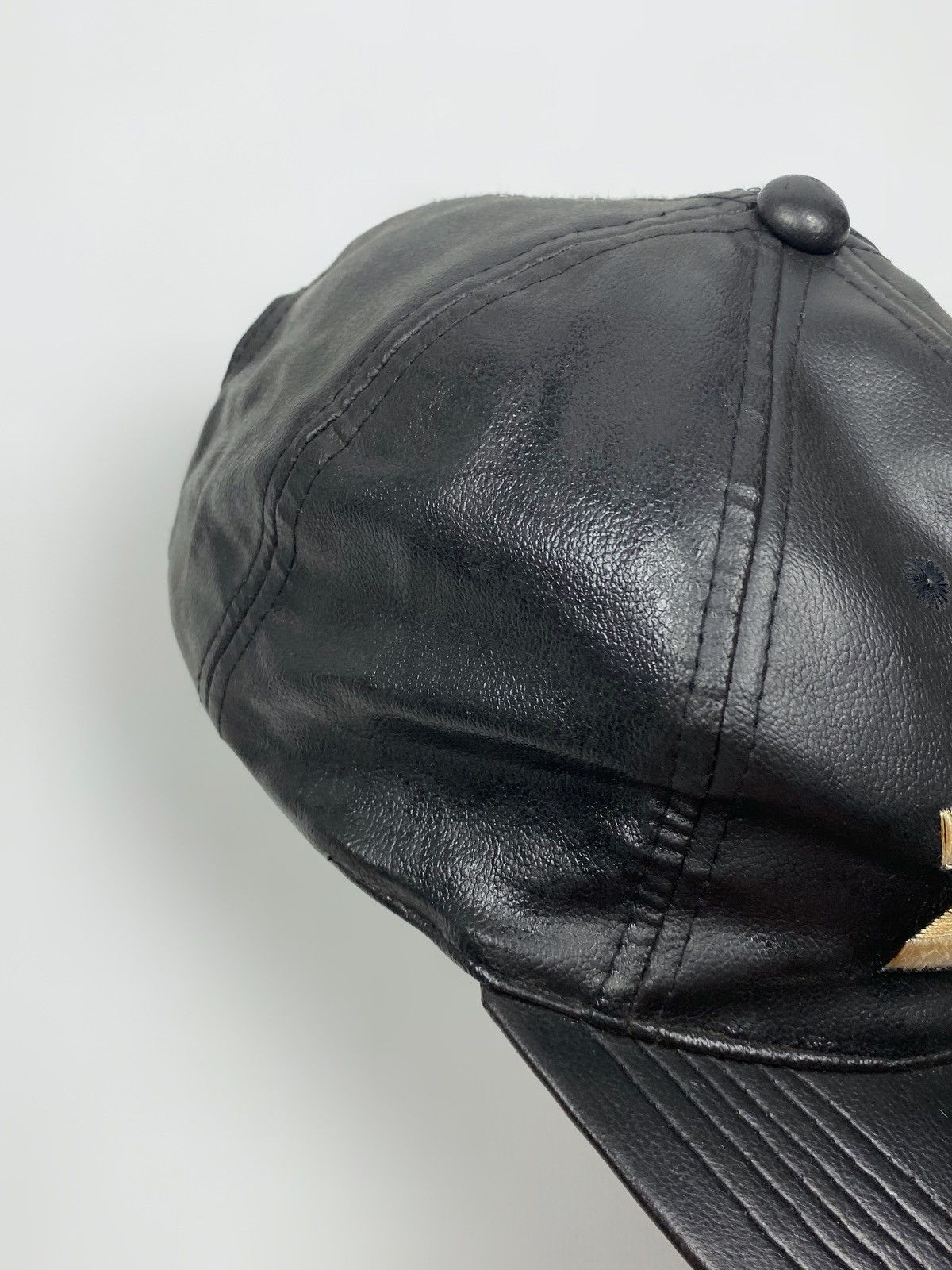 Vintage 1990’s Vintage Zero Spell Out PVC Coated Snap Back Hat Size ONE SIZE - 5 Thumbnail