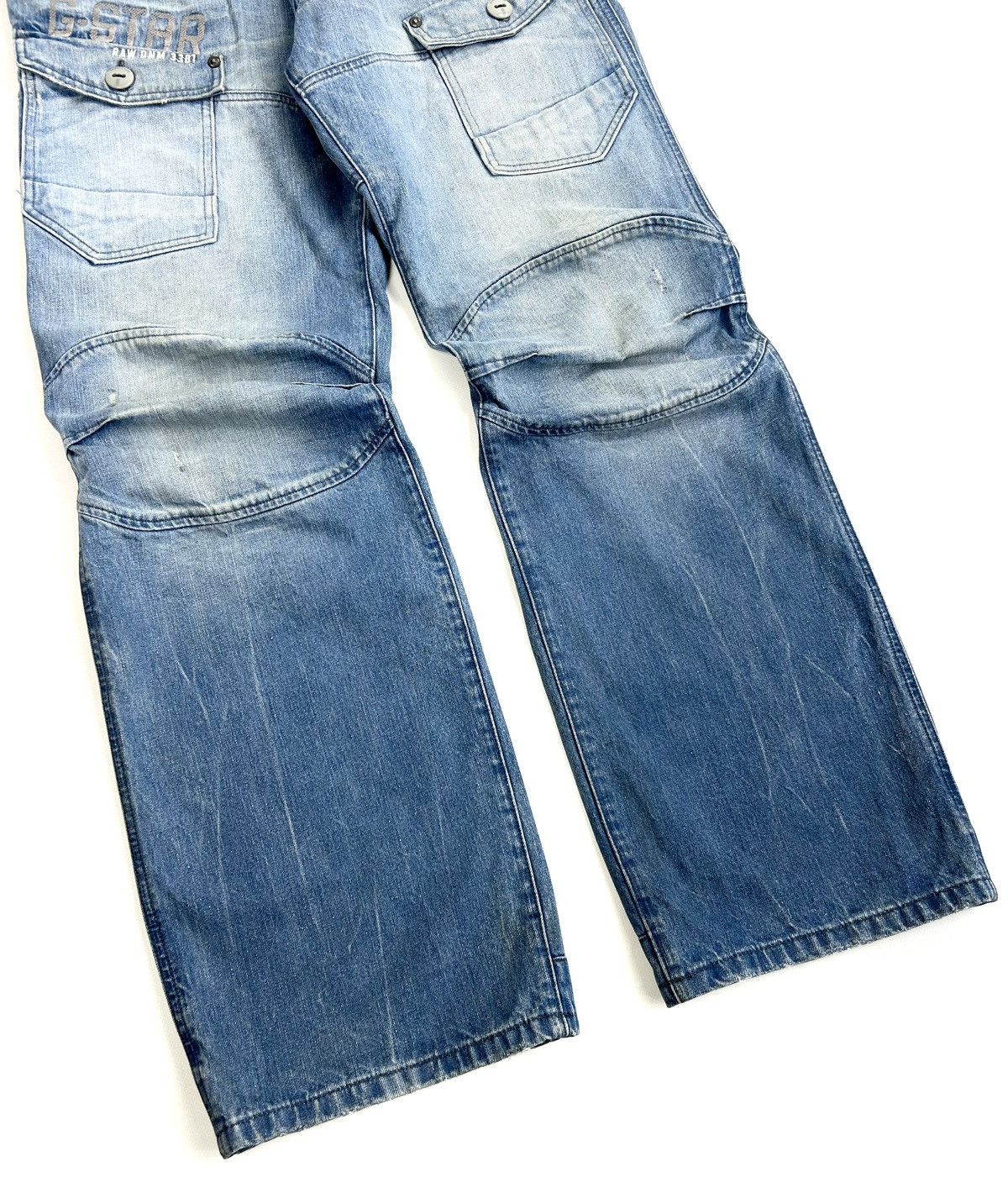 G-Star G-star raw Cargo Denim Pants Blue Japanese Jeans Vintage Y2K Size US 34 / EU 50 - 8 Thumbnail