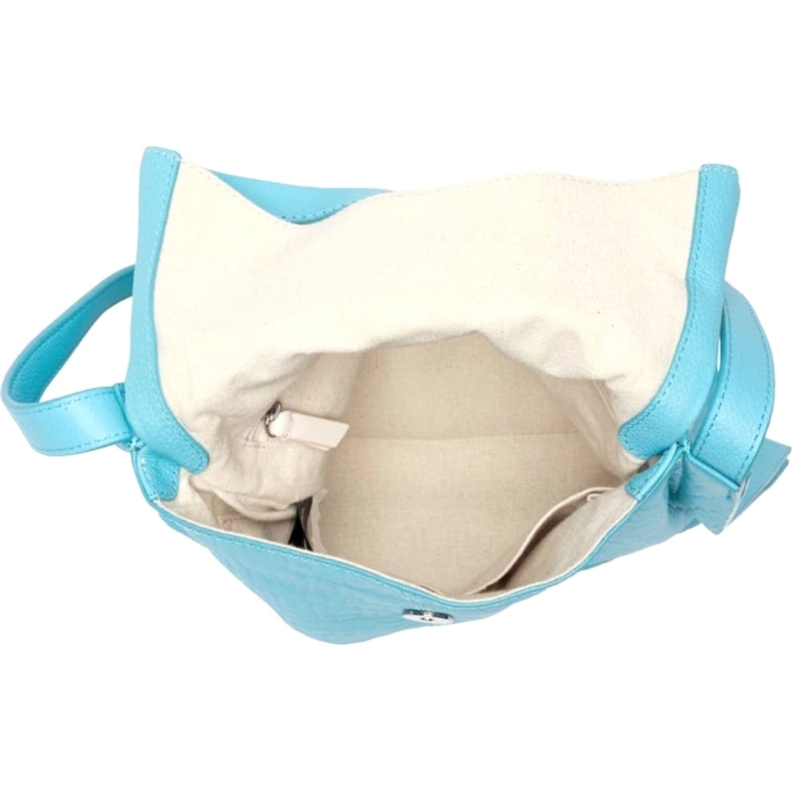 Vince Camuto Vince Camuto Livy Large Leather Crossbody Bag - Pool Aqua Size ONE SIZE - 6 Thumbnail