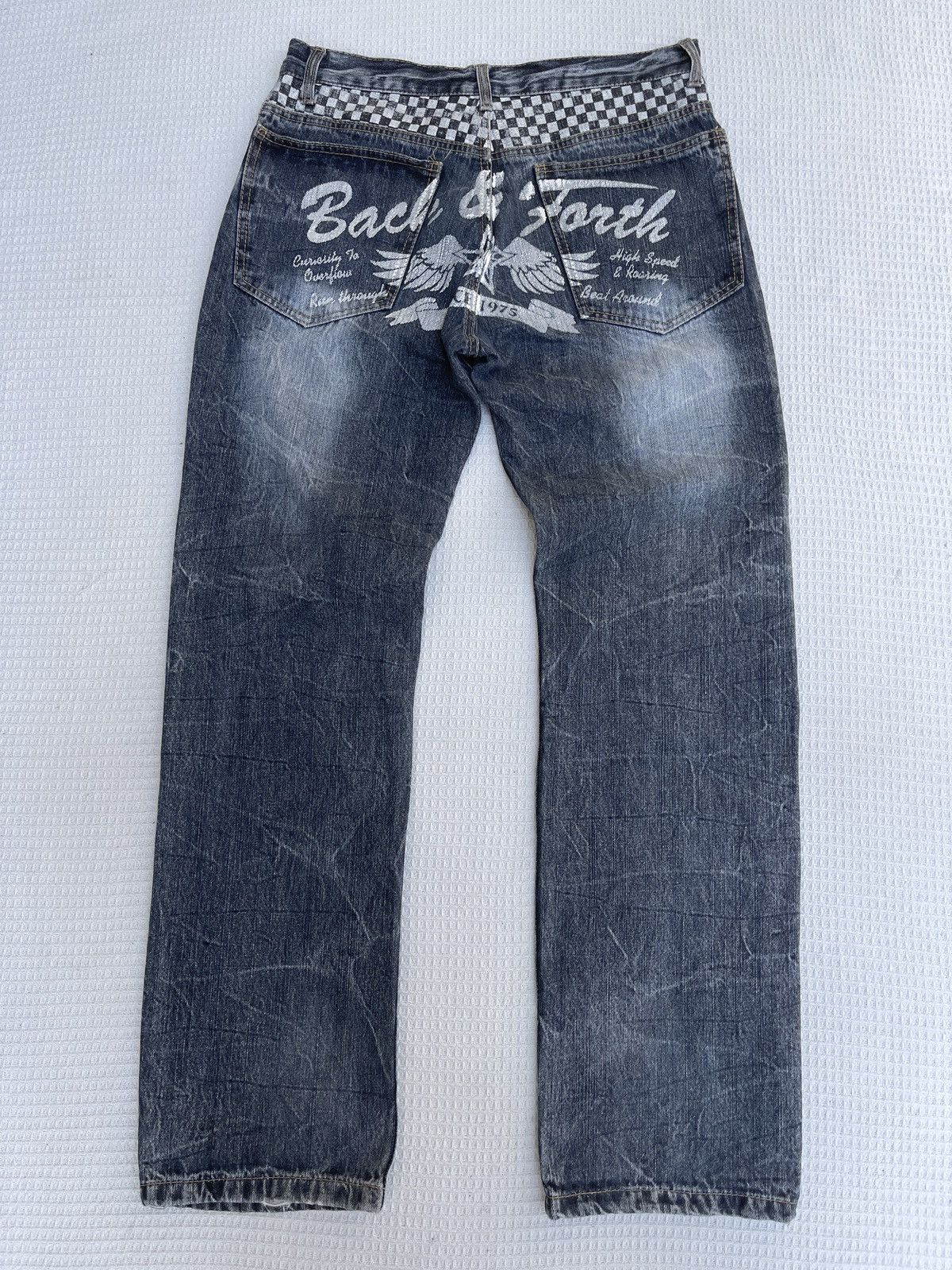 Hysteric Glamour Last Drop🔥Japanese Back & Forth Wings Since 1975 Denim Jeans Size US 32 / EU 48 - 1 Thumbnail