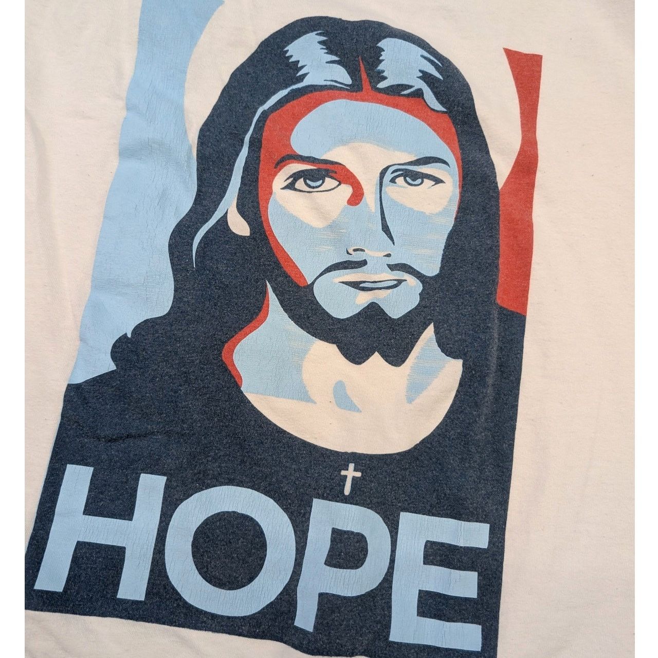 Gildan × Vintage 2000s Jesus HOPE Mathew 12:21 bible t-shirt Size US M / EU 48-50 / 2 - 2 Thumbnail