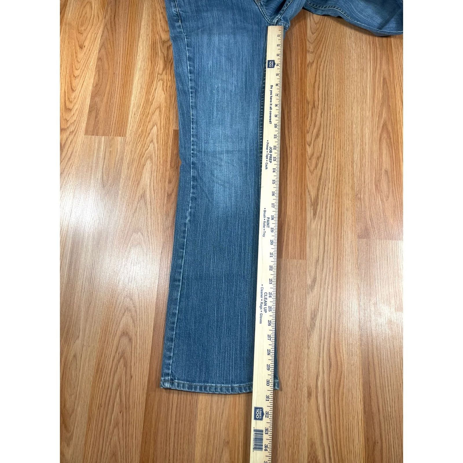 Merona Merona Jeans Womens Size 4 Blue Stretch Straight Leg Denim Size 27" / US 4 / IT 40 - 5 Thumbnail