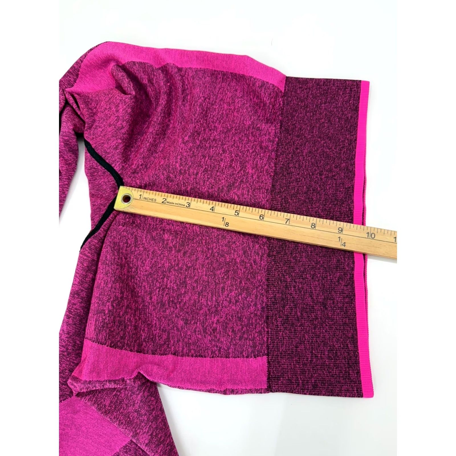 Pinko PINK Victorias Secret Womens Leggings Large Pink Black Seamless Pull On Activewear Size 36" / US 14 / IT 50 - 6 Thumbnail
