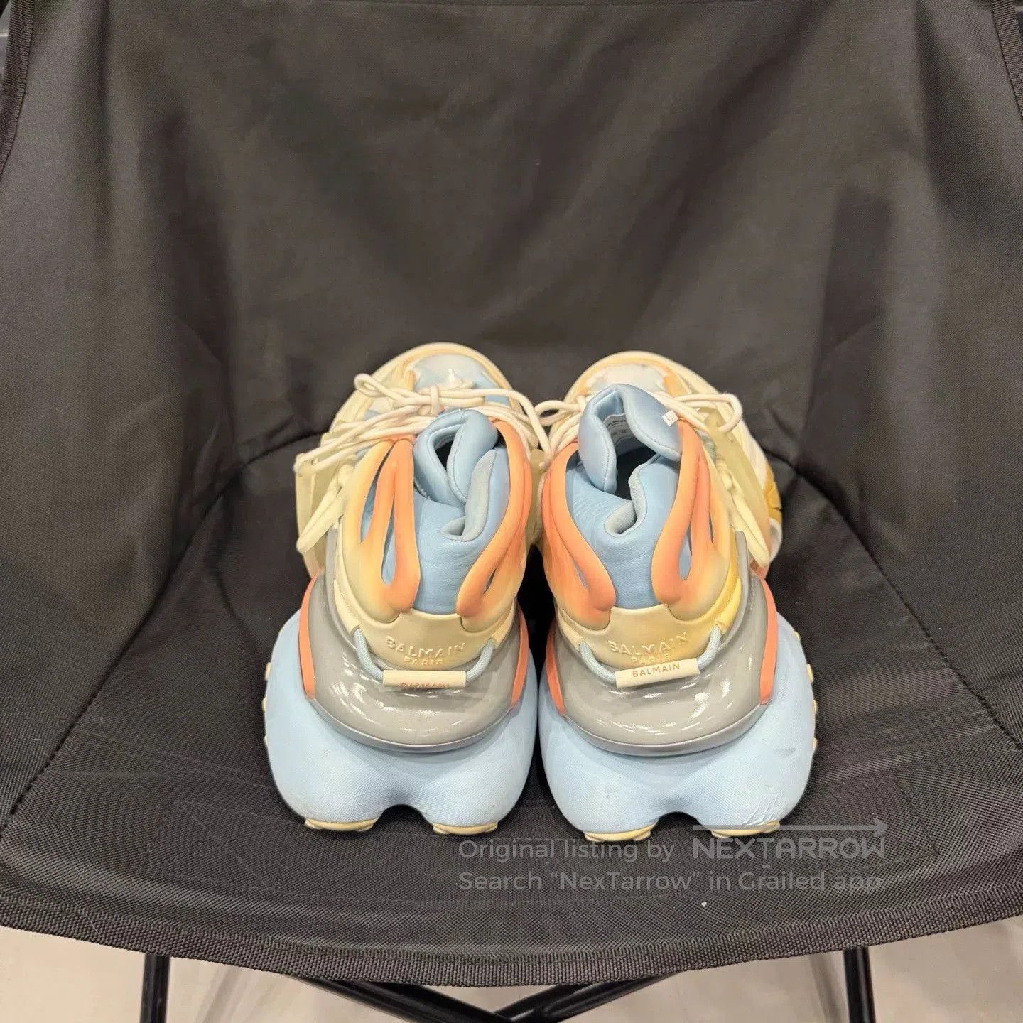 Balmain BALMAIN Unicorn Lace-Up Low-Top. Size US 12 / EU 45 - 4 Thumbnail