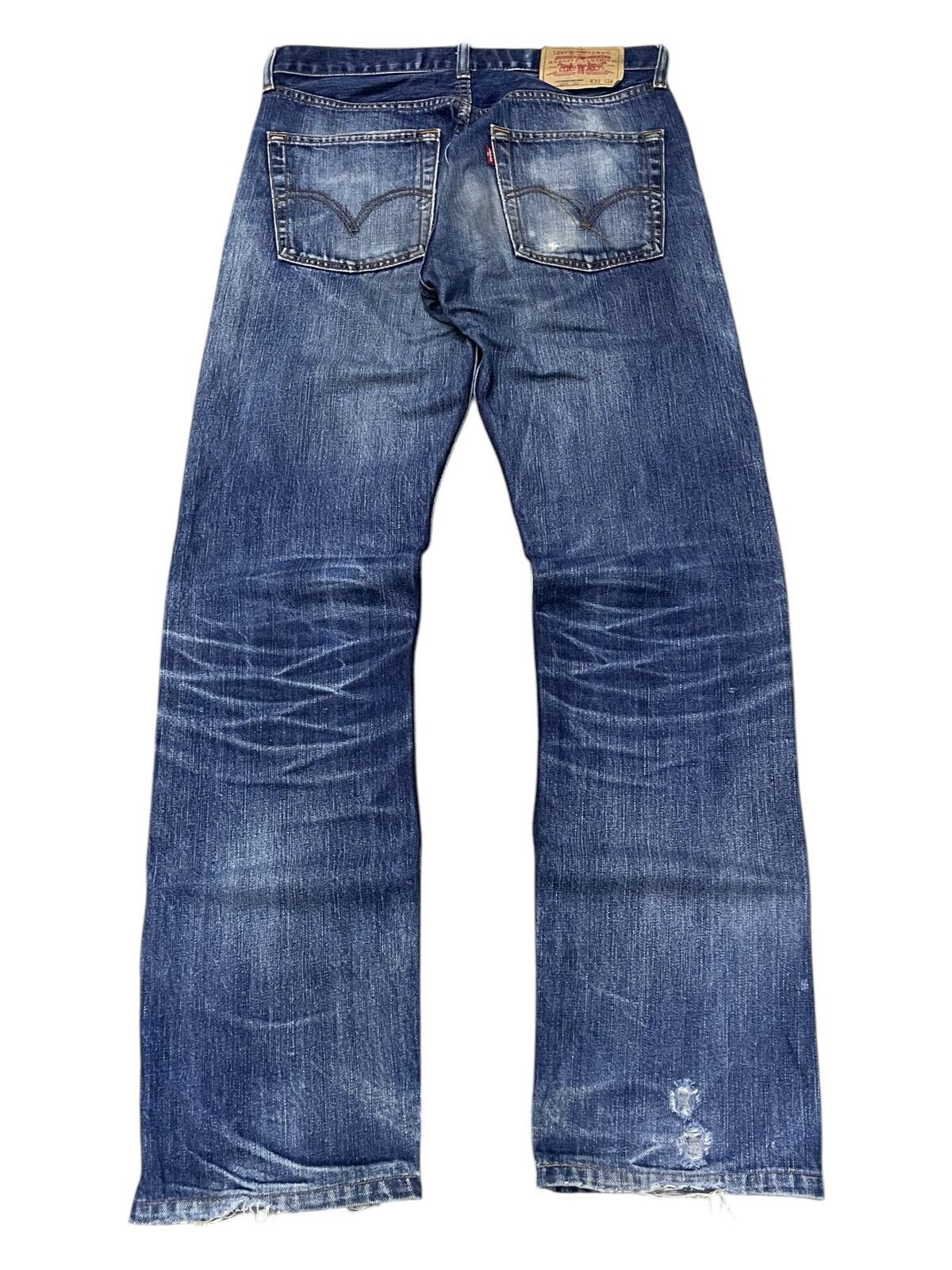 Levi's × Vintage Vintage Levis 505 Distressed Aging Loose Jeans Size US 31 - 2 Thumbnail