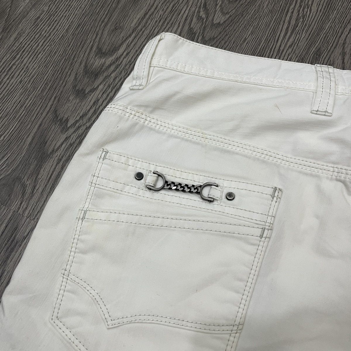 Japanese Brand 🇯🇵 Nicole Club For Man - Flared White Pant Ifsix Lgbstyle Size US 30 / EU 46 - 9 Thumbnail