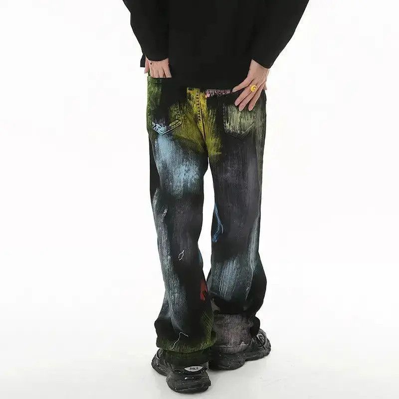 Japanese Brand New Colored Baggy Jeans Size US 32 / EU 48 - 5 Thumbnail