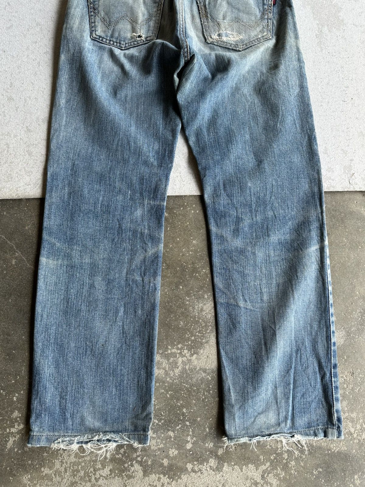 Edwin Vintage EDWIN Japan Rusty Distressed Denim Pants Size US 31 - 13 Thumbnail