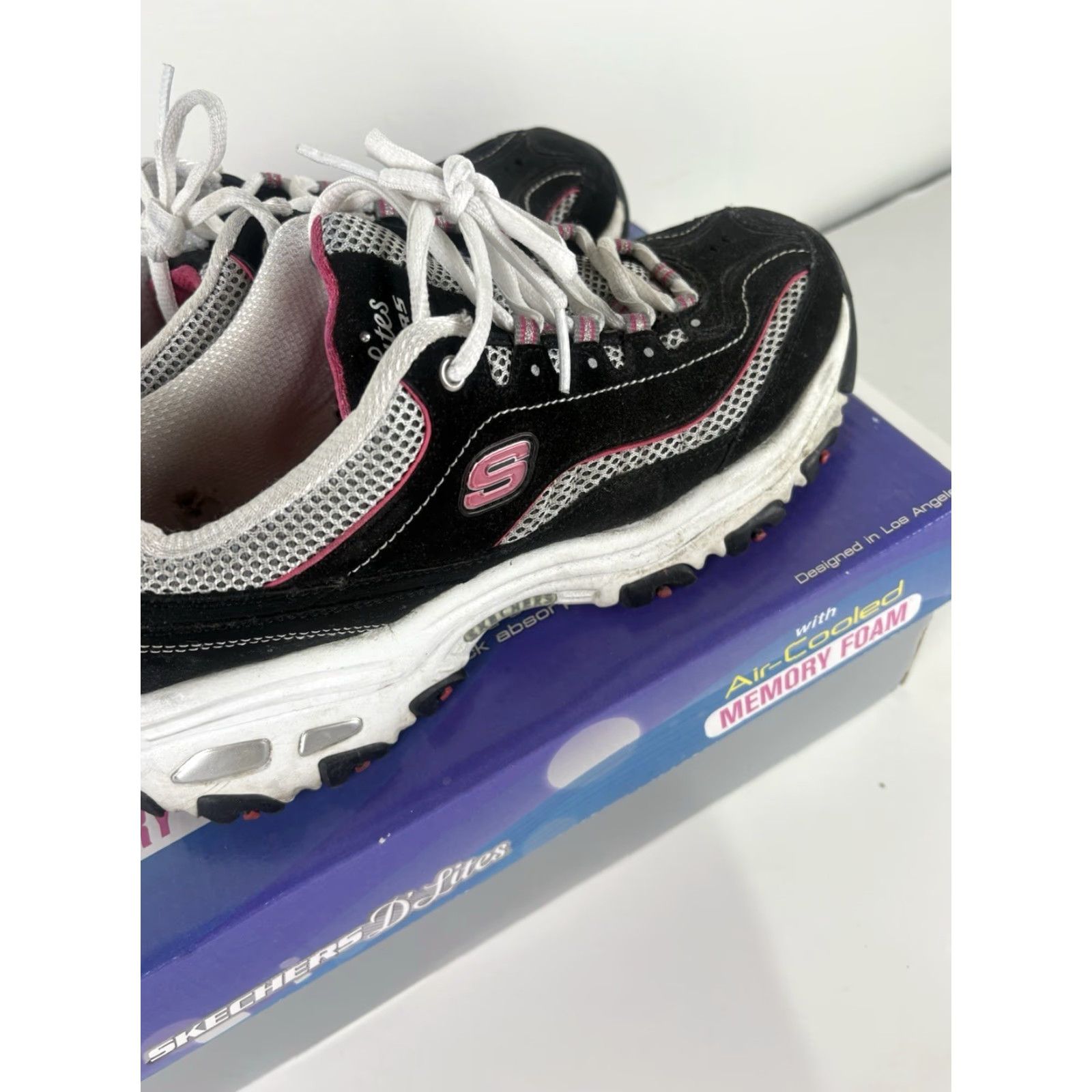 SKECHERS Skechers D’Lites Air Cooled Memory Foam Lace Up Sneakers Womens Size 7.5 Shoes Size US 8 / IT 38 - 5 Thumbnail