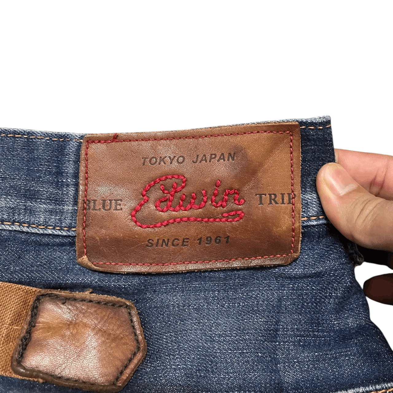 Edwin Vintage Edwin Blue Trip Flared Denim Jeans Size US 34 / EU 50 - 19 Thumbnail