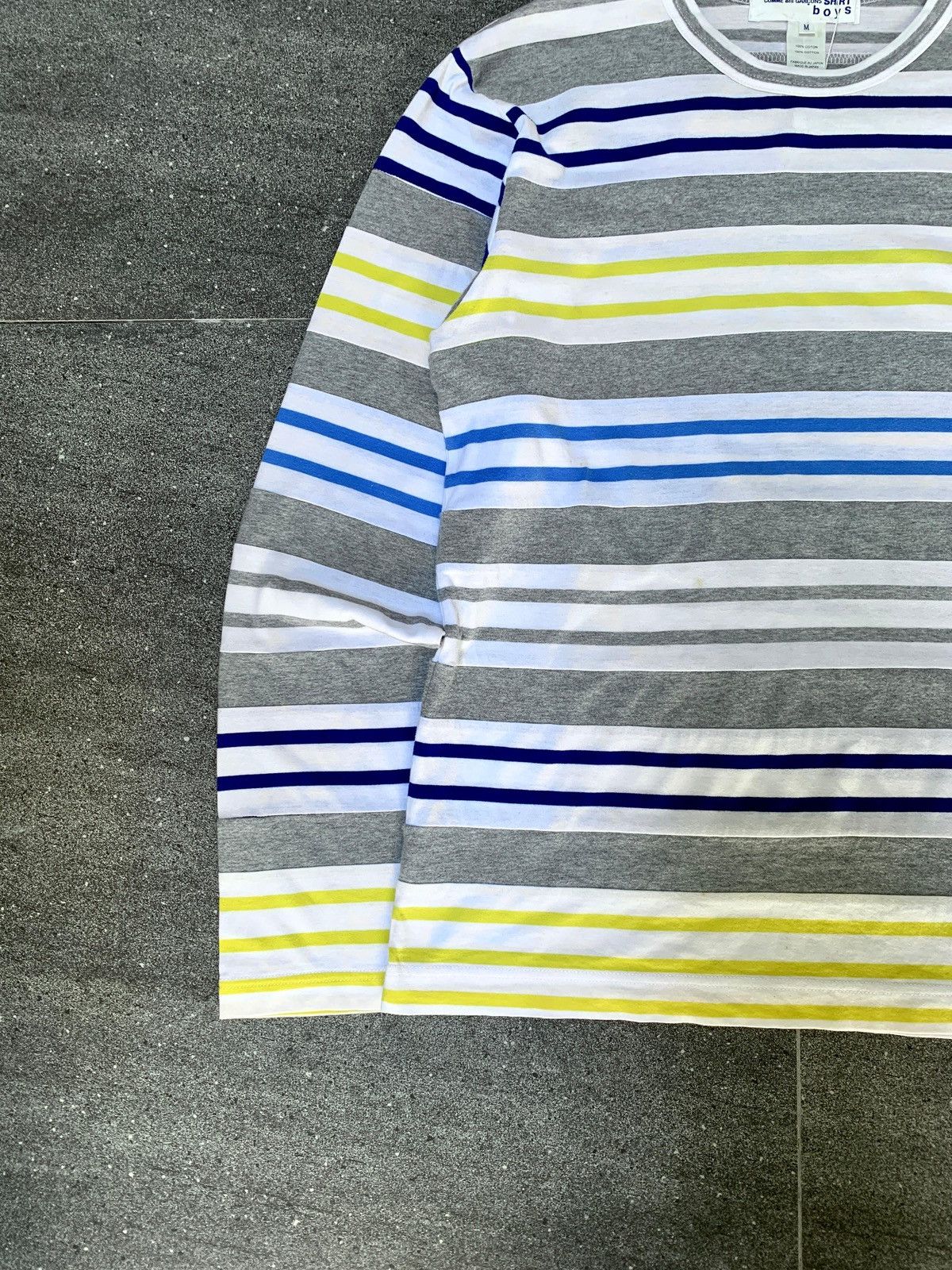 Comme des Garcons SHIRT Multi Color Striped Ls tee - Small Size US M / EU 48-50 / 2 - 3 Thumbnail