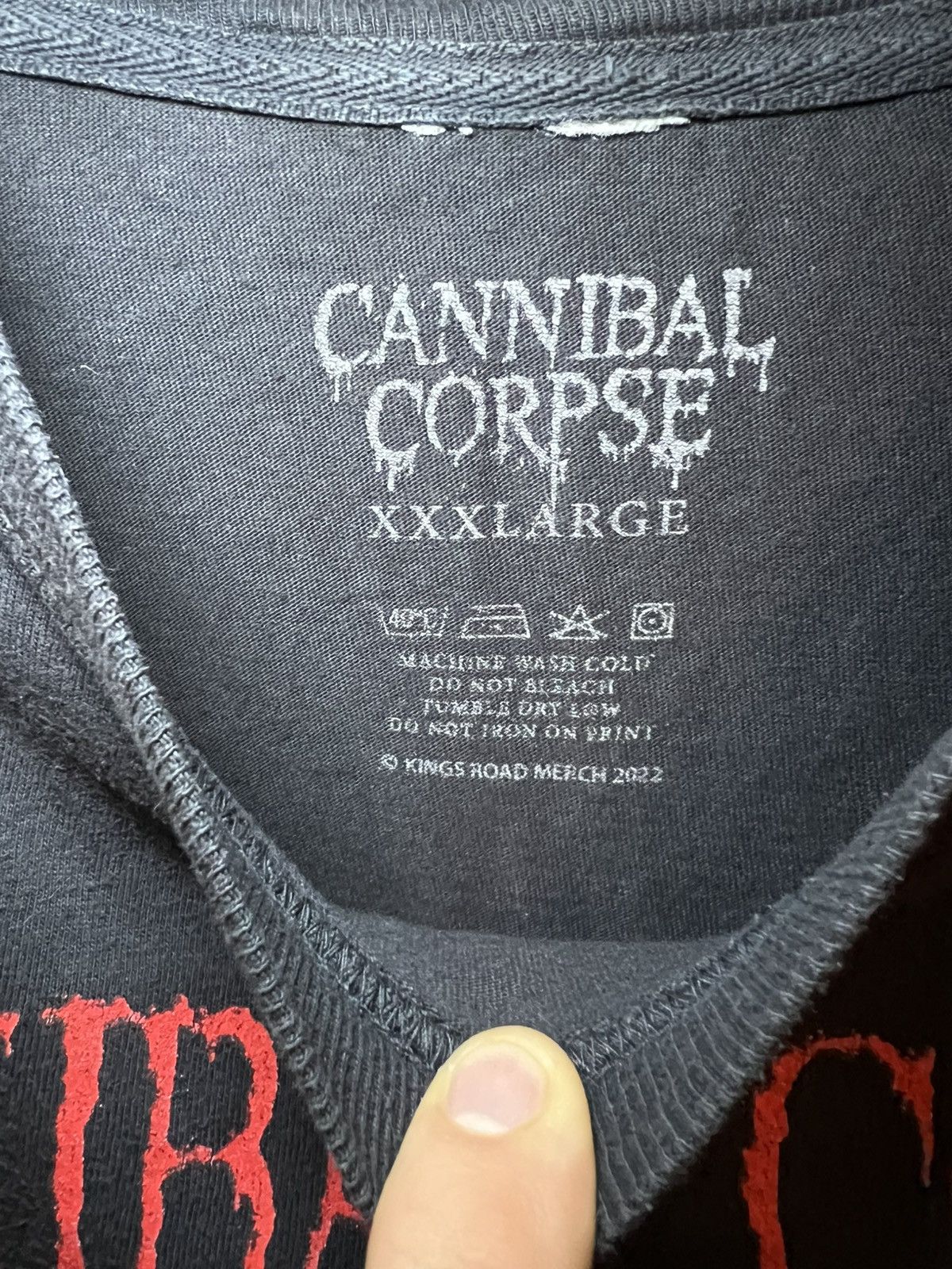 Band Tees Vintage Cannibal Corpse Tomb Of The Mutilated Band T-Shirt Size US XXL / EU 58 / 5 - 3 Thumbnail
