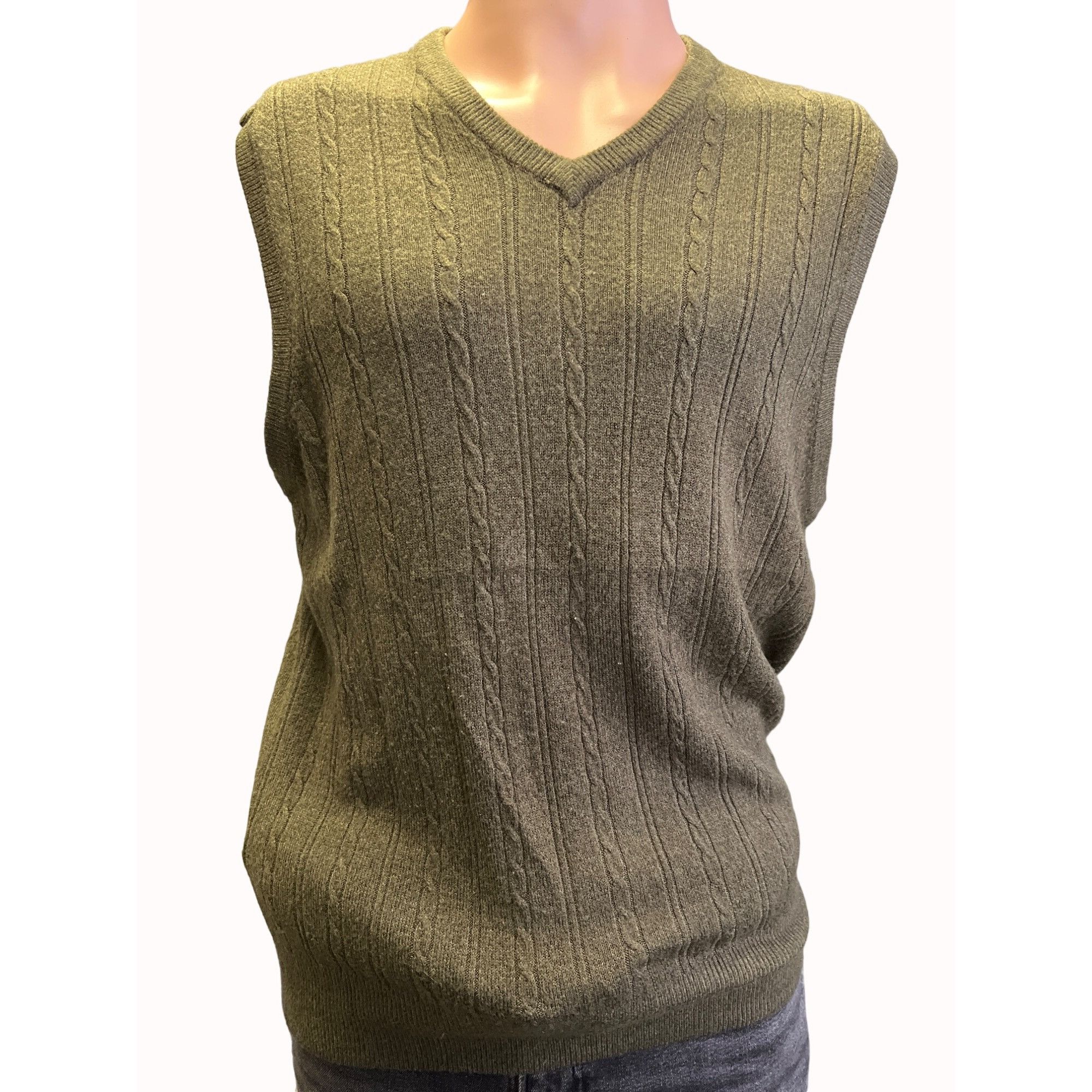 Dockers Dockers Mens Green Acrylic Sweater Vest Size M SKU 6548 Size US M / EU 48-50 / 2 - 1 Thumbnail