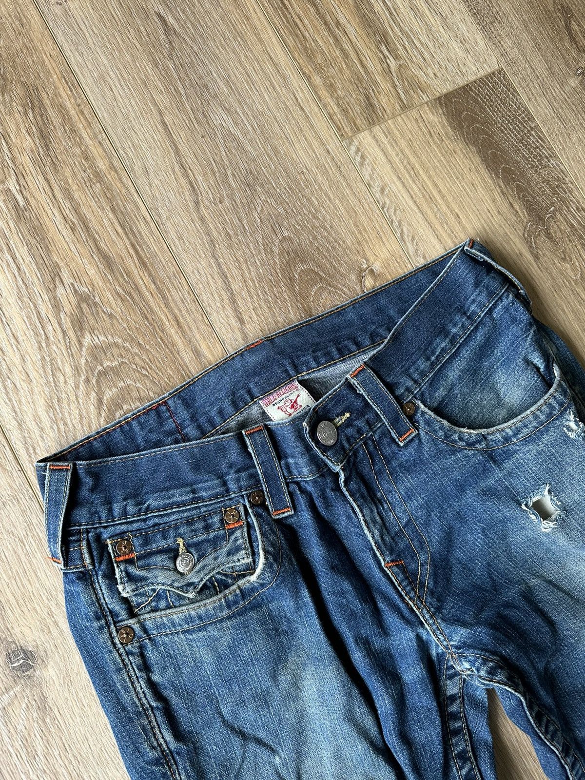 True Religion VINTAGE TRUE RELIGION SEAFARER BELL BOTTOM FLARE DENIM PANTS Size US 30 / EU 46 - 8 Thumbnail