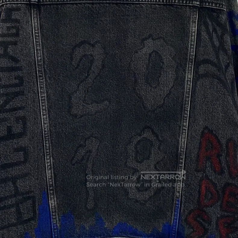 Balenciaga Balenciaga Black Graffiti Letter Printed Cotton Point Coll Size US S / EU 44-46 / 1 - 5 Thumbnail