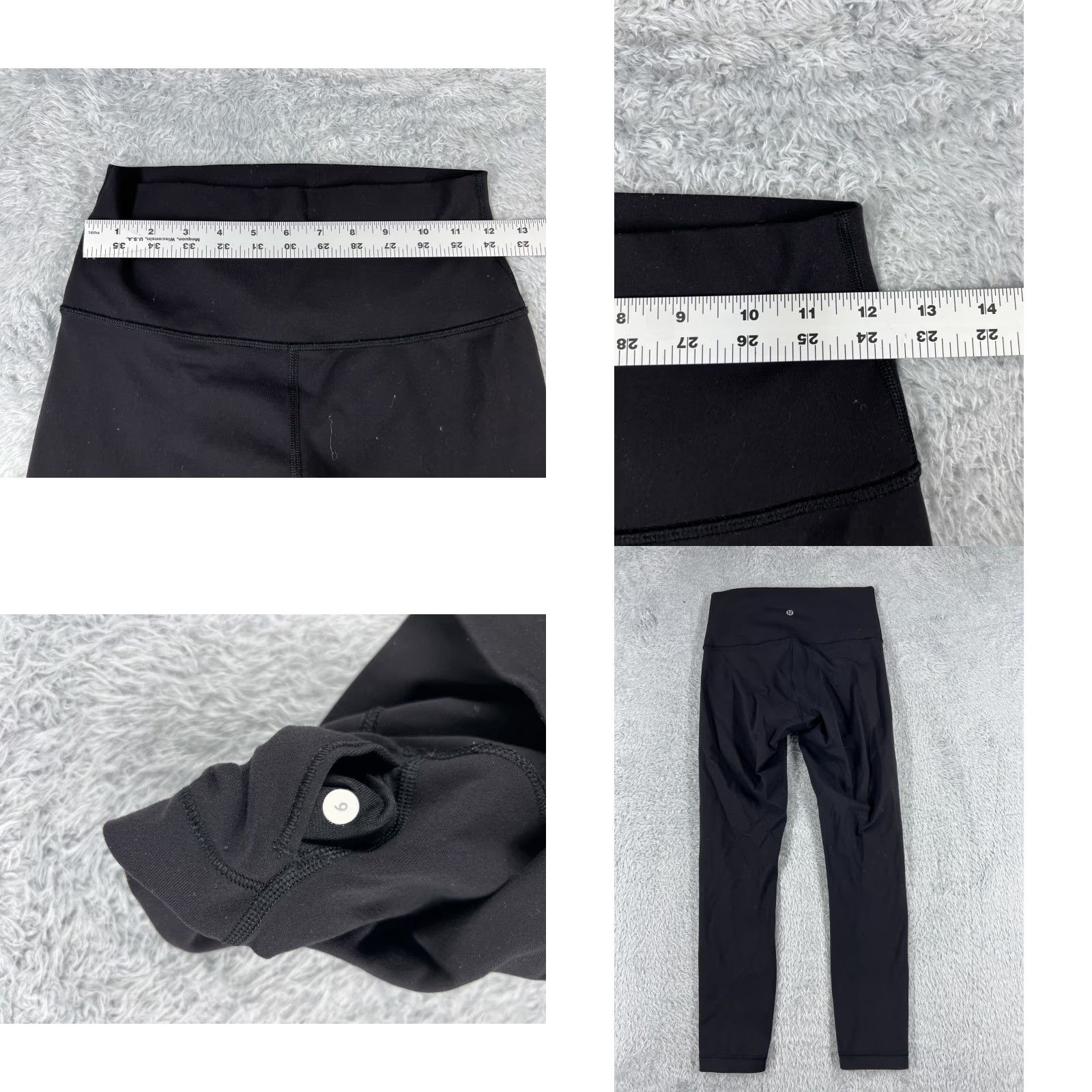 Lululemon Lululemon Wunder Under Pants Women 6 Black Cropped 25" Inseam Stretch Yoga Gym Activewear Straight Leg Size 28" / US 6 / IT 42 - 8 Thumbnail