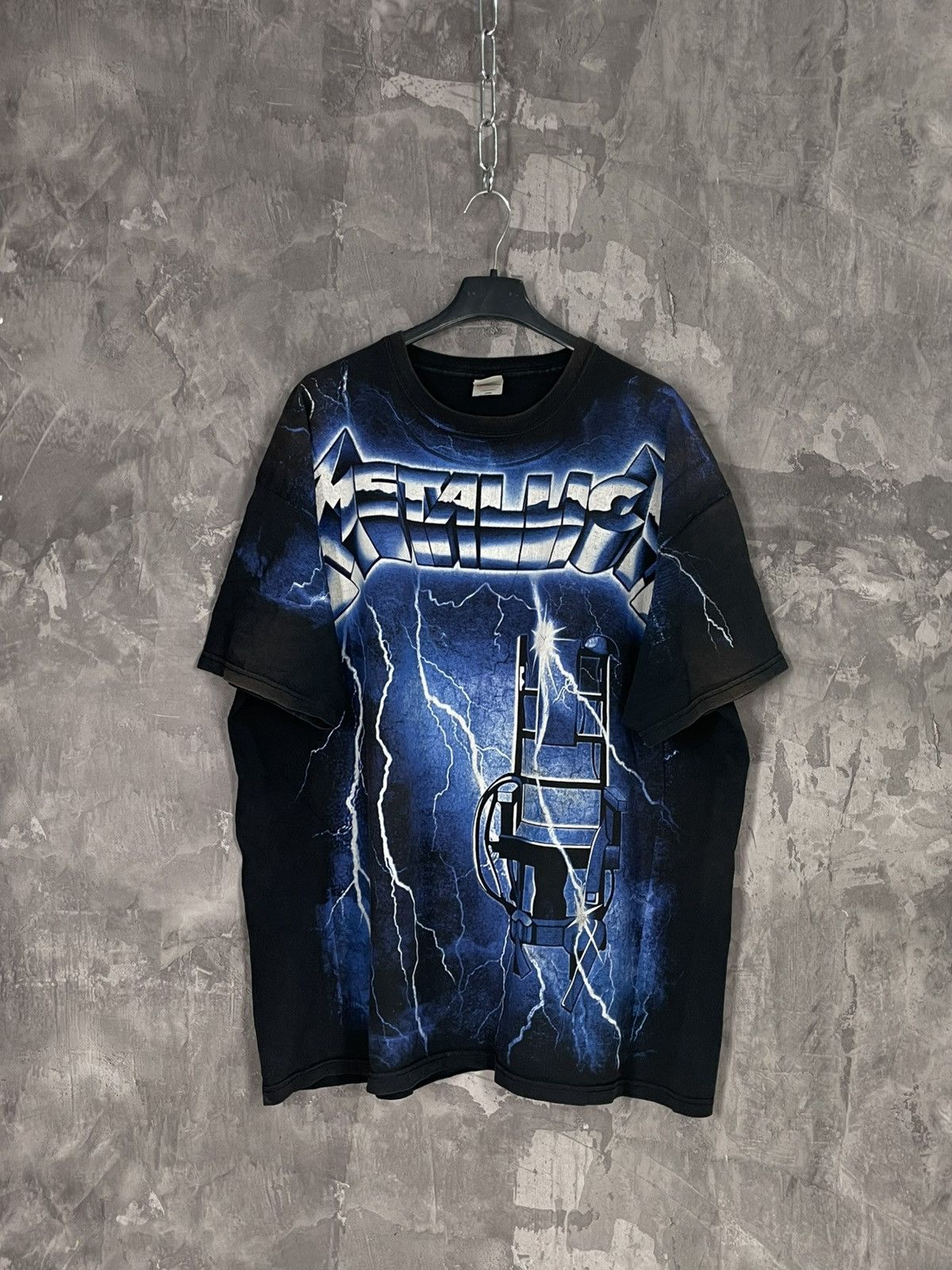 Band Tees × Vintage Vintage 00s All Over Print Metallica T-Shirt Size US XXL / EU 58 / 5 - 1 Thumbnail
