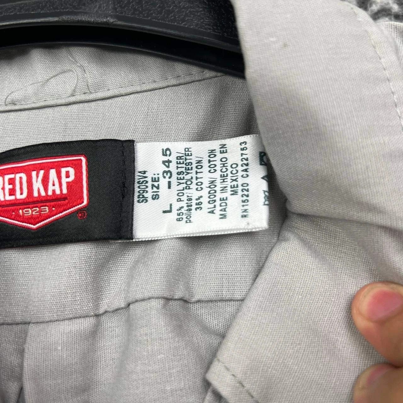 Red Kap Vintage Red Kap Shirt Men L Button Down Long Sleeve Collared Size US L / EU 52-54 / 3 - 5 Thumbnail