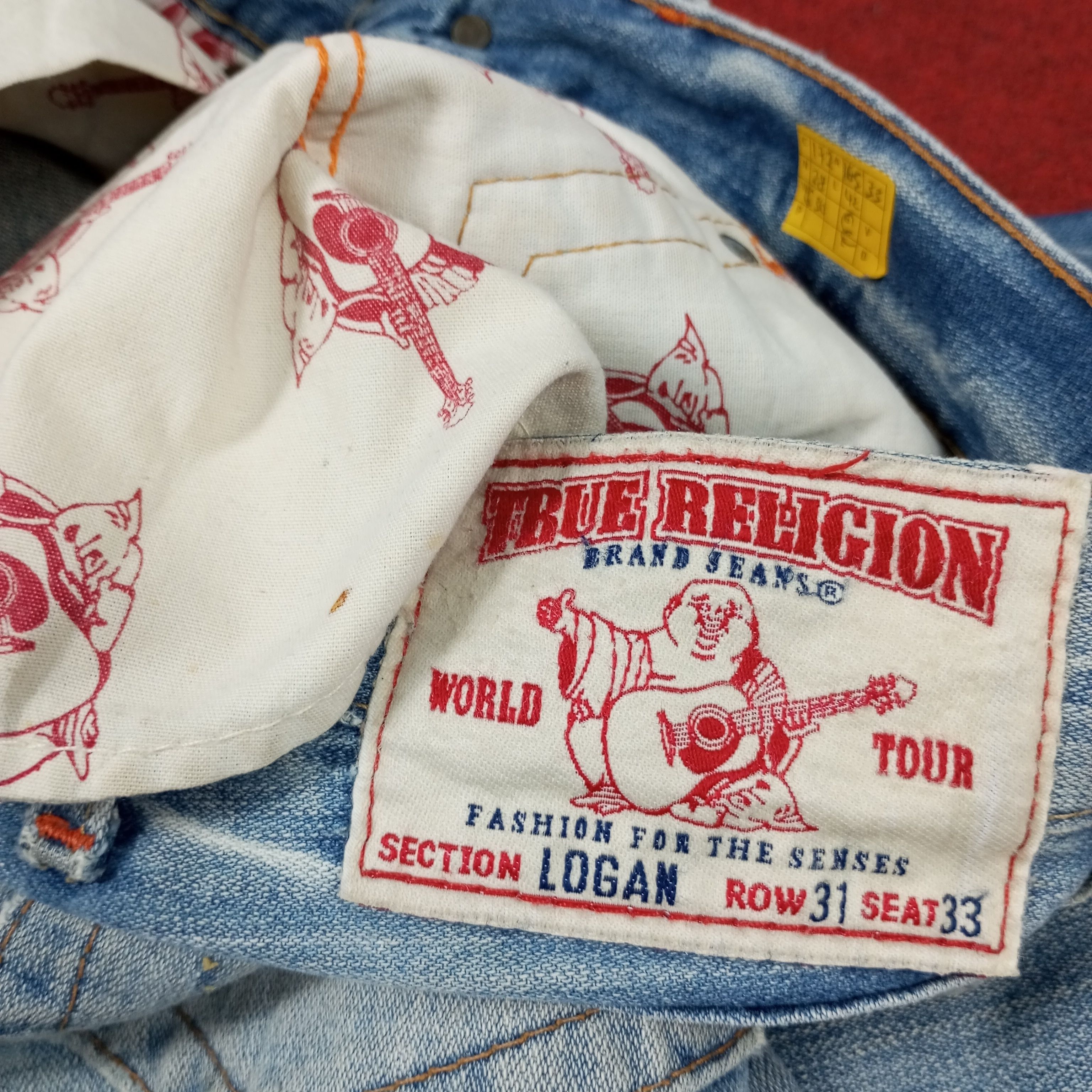 True Religion × Vintage True Religion World Tour Fashion Style Jeans Size US 33 - 16 Thumbnail