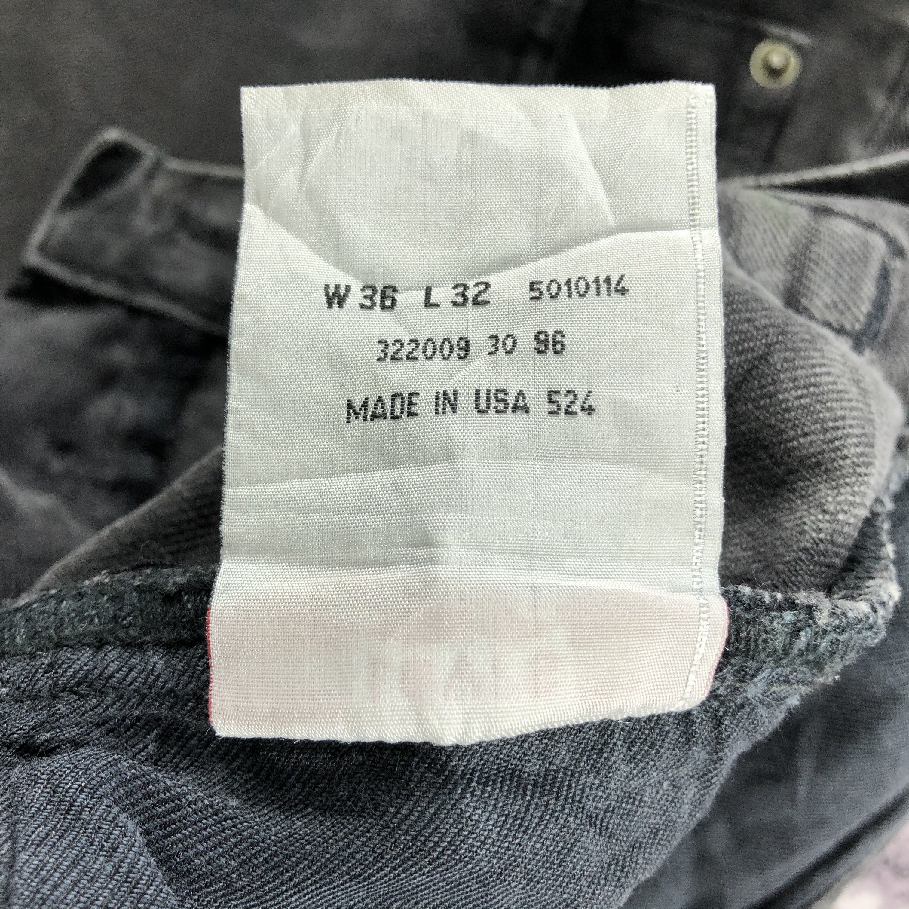 Levi's 90s Vintage Faded Black Levis 501 Jeans-JM2241 Size US 36 / EU 52 - 12 Thumbnail