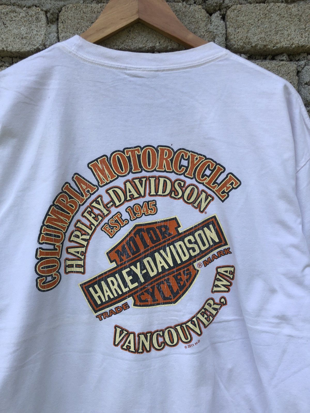 Harley Davidson Vintage Y2K Columbia Motorcycle Harley Davidson lTee Size US XL / EU 56 / 4 - 13 Thumbnail