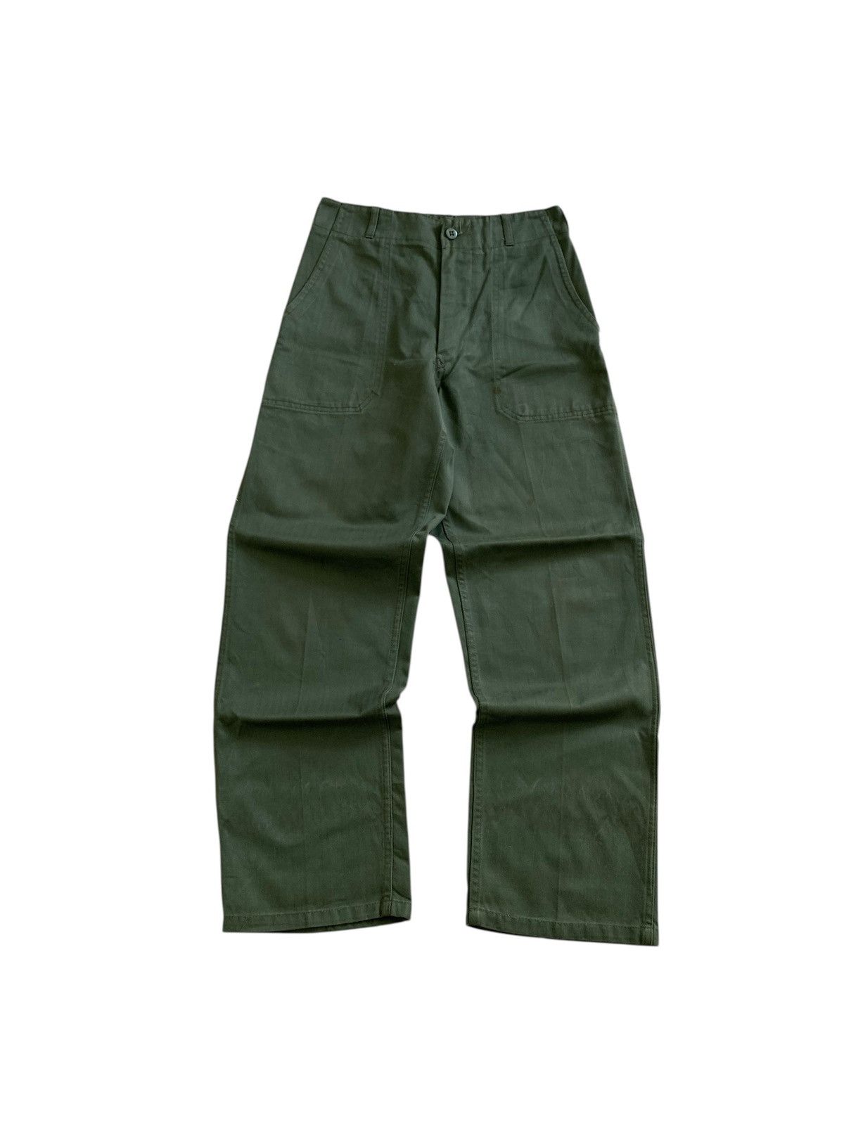 Japanese Brand Vintage 80s South Korean Army HBT Og Trousers Size US 30 / EU 46 - 1 Thumbnail
