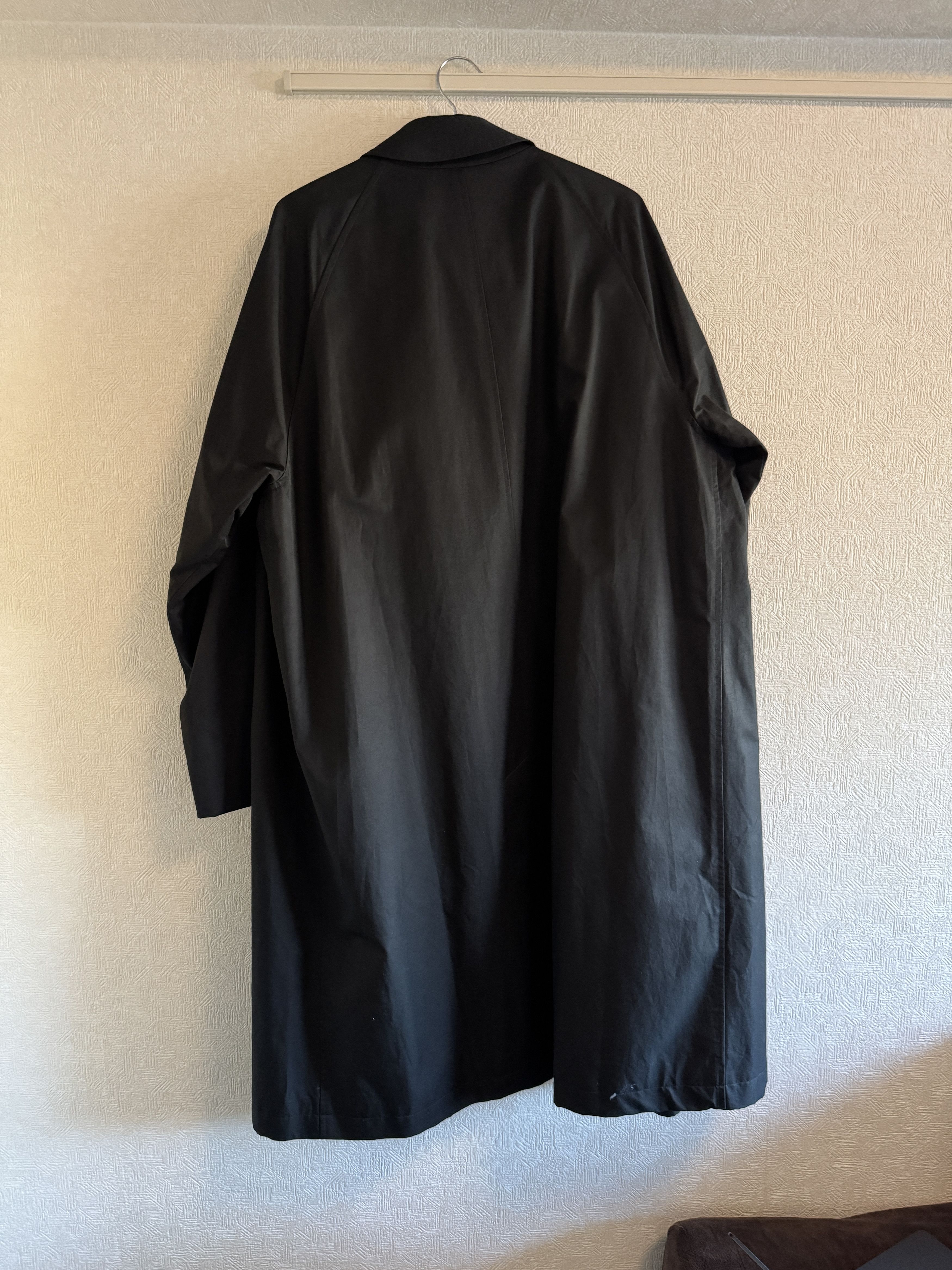 Studio Nicholson Crowe Coat in Darkest Navy, Size S