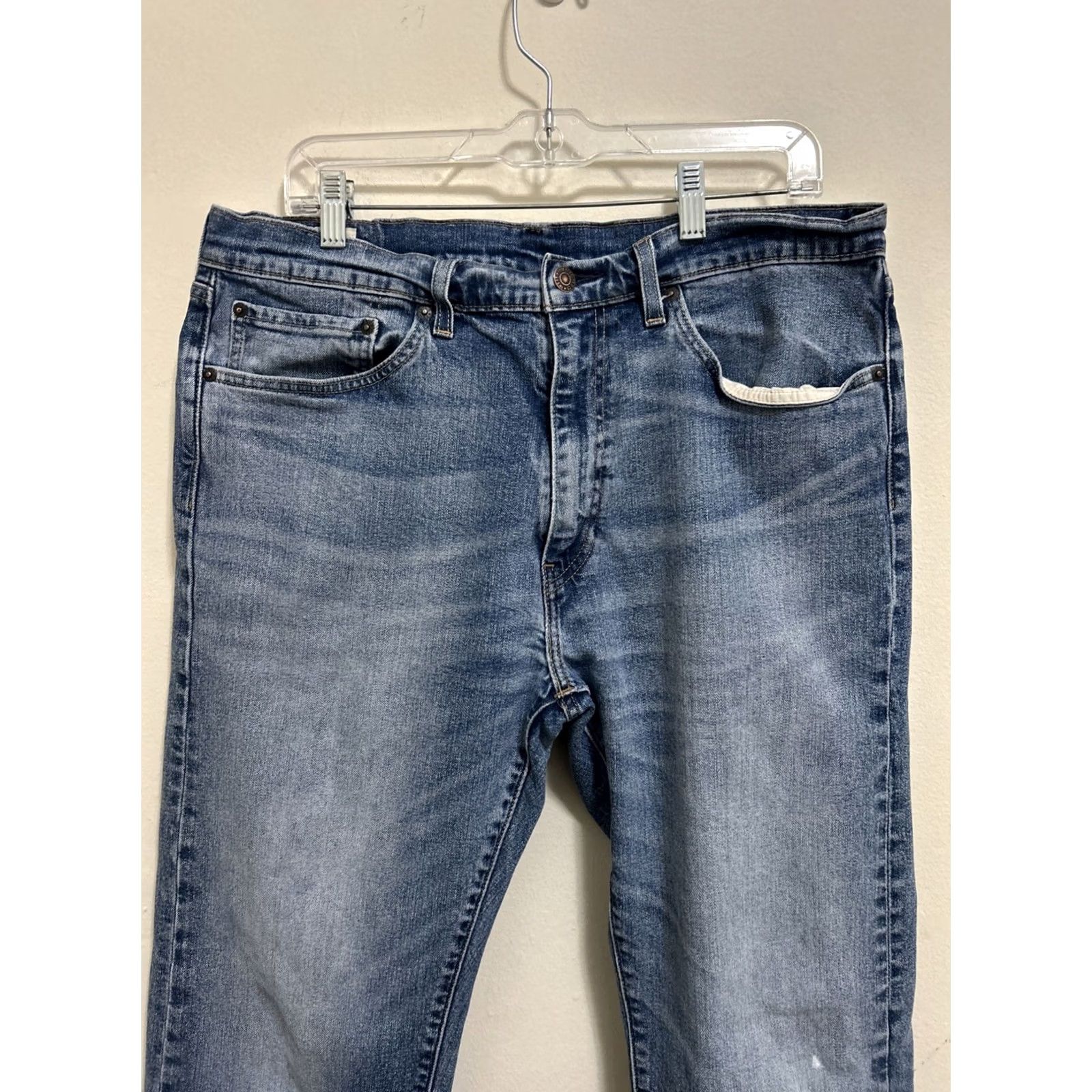 Levi's Levi's 505 Jeans Light Wash 36x32 Denim Straight 5-Pocket Cotton Elastodiene Men Regular Size 36 Blue Size US 36 / EU 52 - 6 Thumbnail