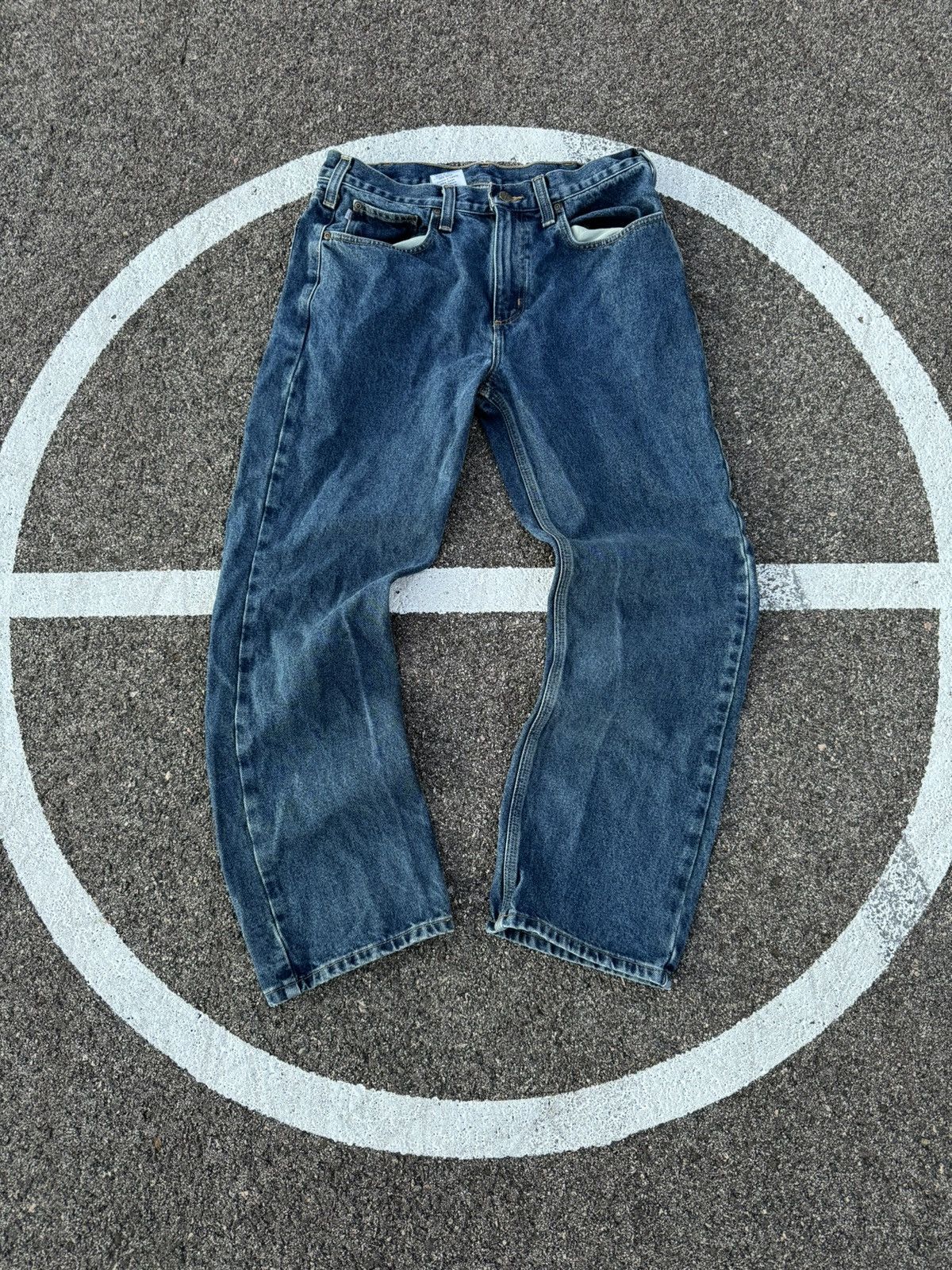Carhartt × Carhartt Wip × Vintage Vintage Carhartt Blue Jeans Y2K Size US 34 / EU 50 - 2 Thumbnail