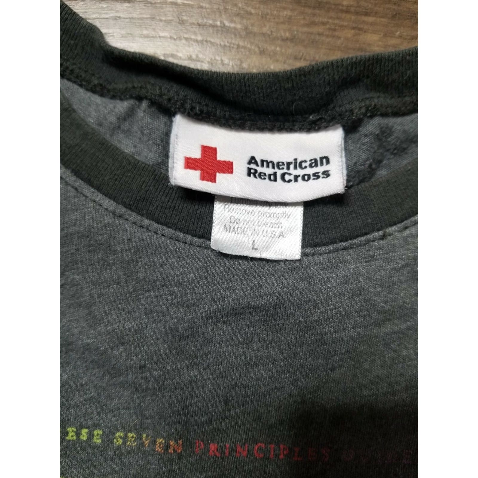 Doublet VINTAGE American Red Cross T-Shirt Ringer Women L Crew Neck Short Sleeve Double-Sided Gray Size L Adult Womens T-Shirt Size L / US 10 / IT 46 - 3 Thumbnail