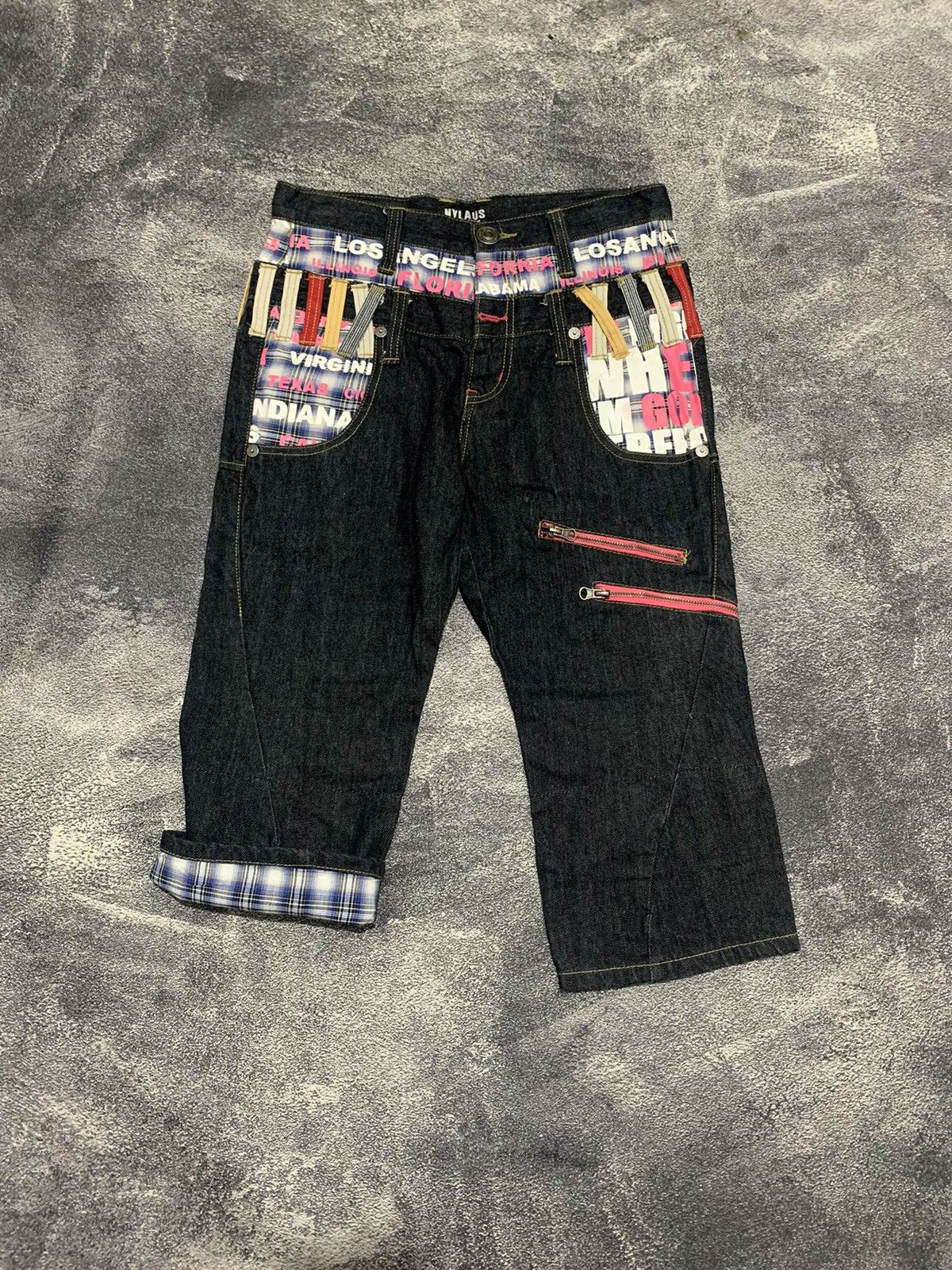 Japanese Brand Nylaus denim vintage double waist Size 30" / US 8 / IT 44 - 3 Thumbnail