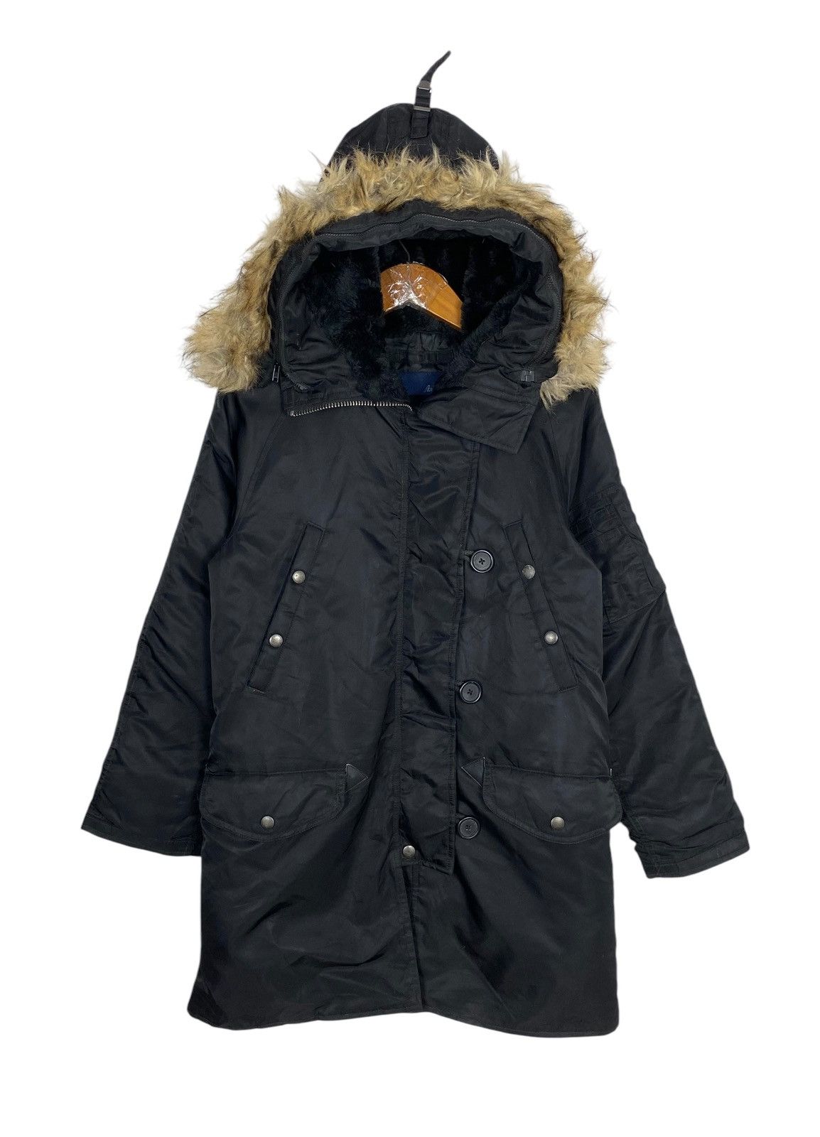 Avirex Rare‼️ Avirex Wintercoat Parka Fur Hoodie Size M / US 6-8 / IT 42-44 - 1 Thumbnail