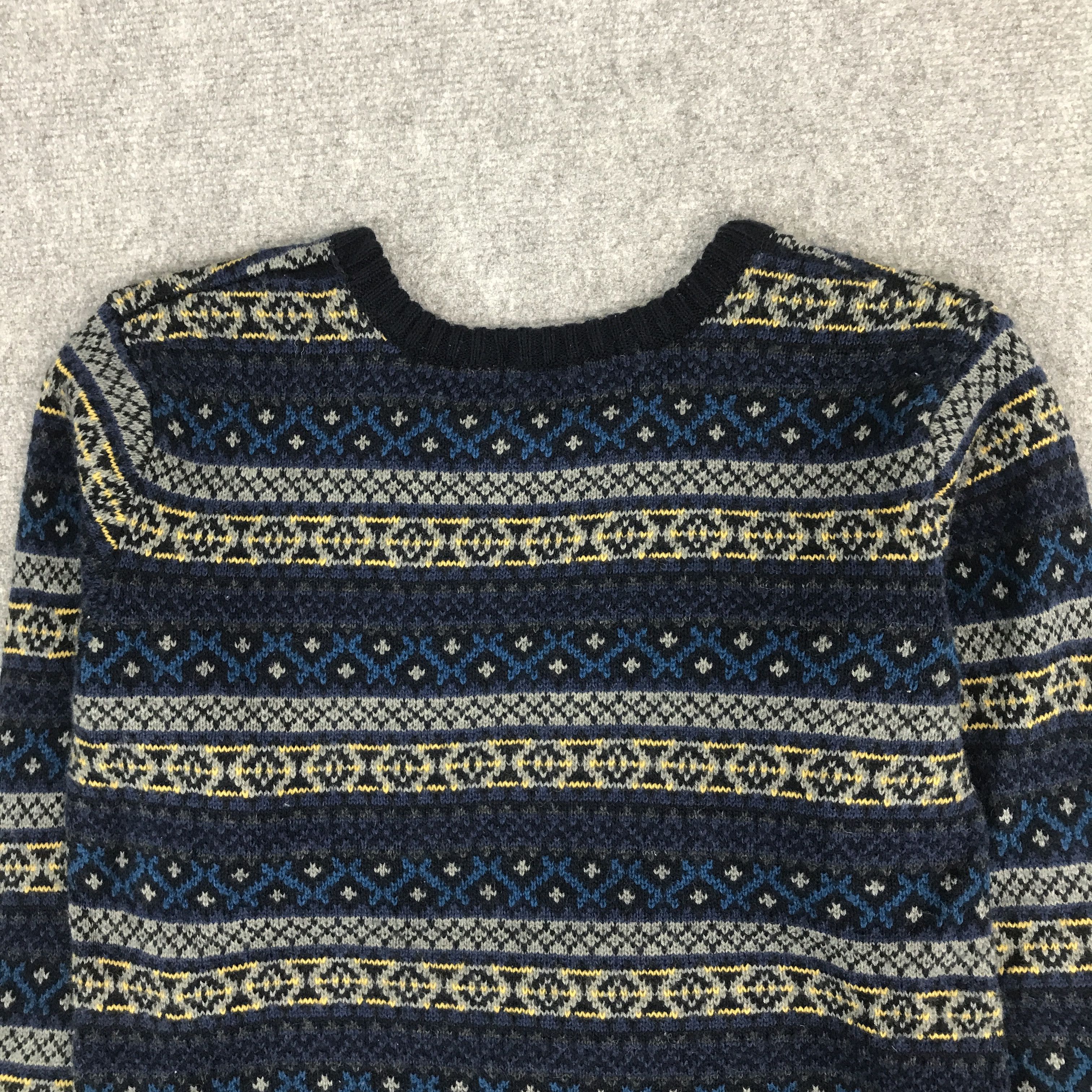 Issey Miyake × Japanese Brand JAPAN SEVENDAYS=SUNDAY NAVAJO DESIGN KNITWEAR JACKET Size US S / EU 44-46 / 1 - 4 Thumbnail