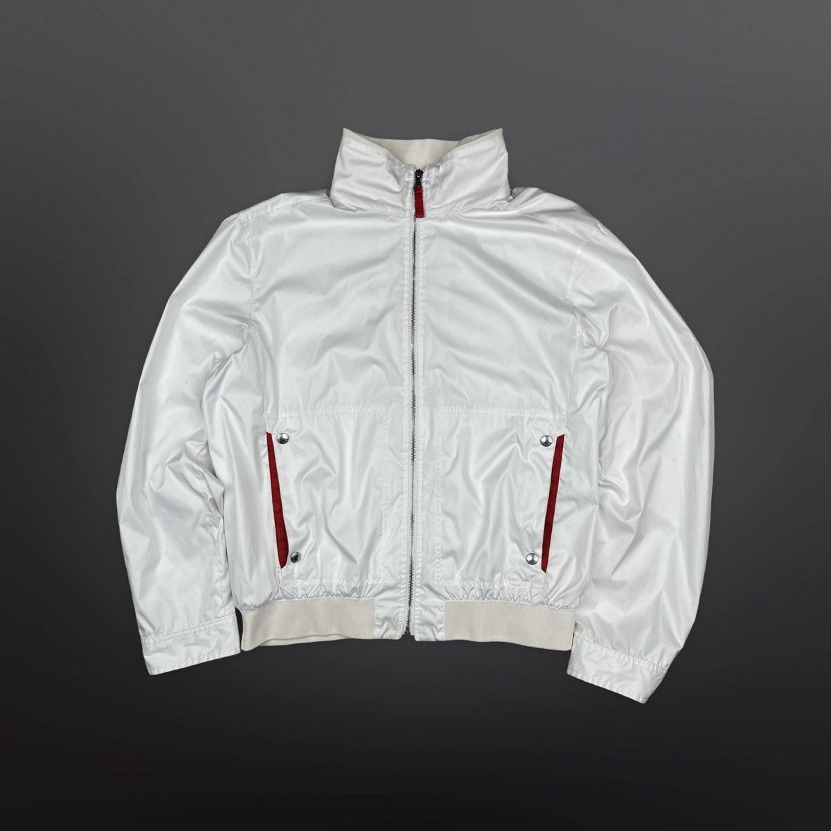 Prada Prada Nylon Jacket – White – Size Large Art. SGV862 Size US L / EU 52-54 / 3 - 2 Thumbnail