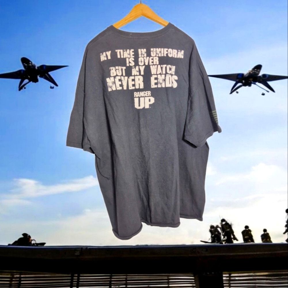 Other Ranger Up US Army Watch Never Ends Gray Men's T-Shirt XXXL Size US XXL / EU 58 / 5 - 1 Thumbnail