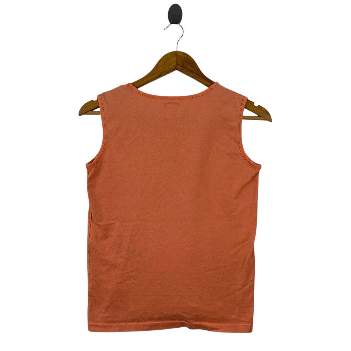 Moschino × Vintage Vintage MOSCHINO JUNIOR Italy Brand Sleeveless Orange Shirt Size US XS / EU 42 / 0 - 3 Thumbnail