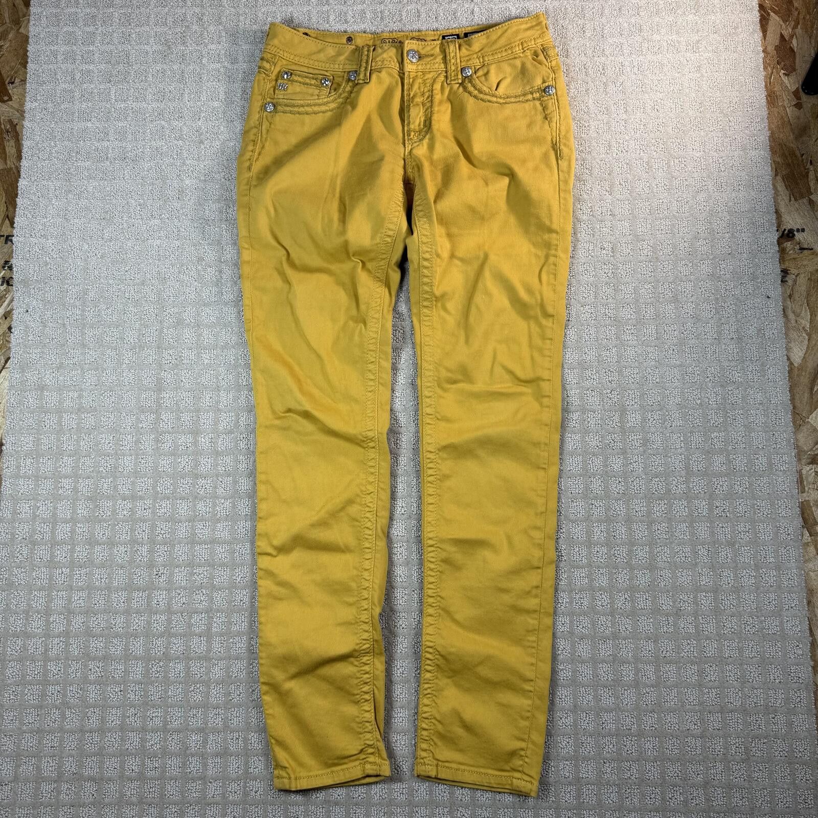 Other Miss Me Yellow Skinny Jeans Womens 29 Size 29" - 1 Thumbnail