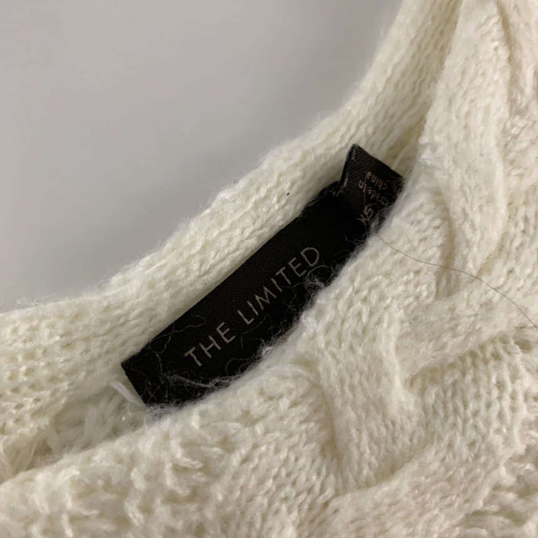 Vintage VINTAGE The Limited Pullover Button Back Chunky Sweater Women's XS Ivory Size XS / US 0-2 / IT 36-38 - 2 Thumbnail