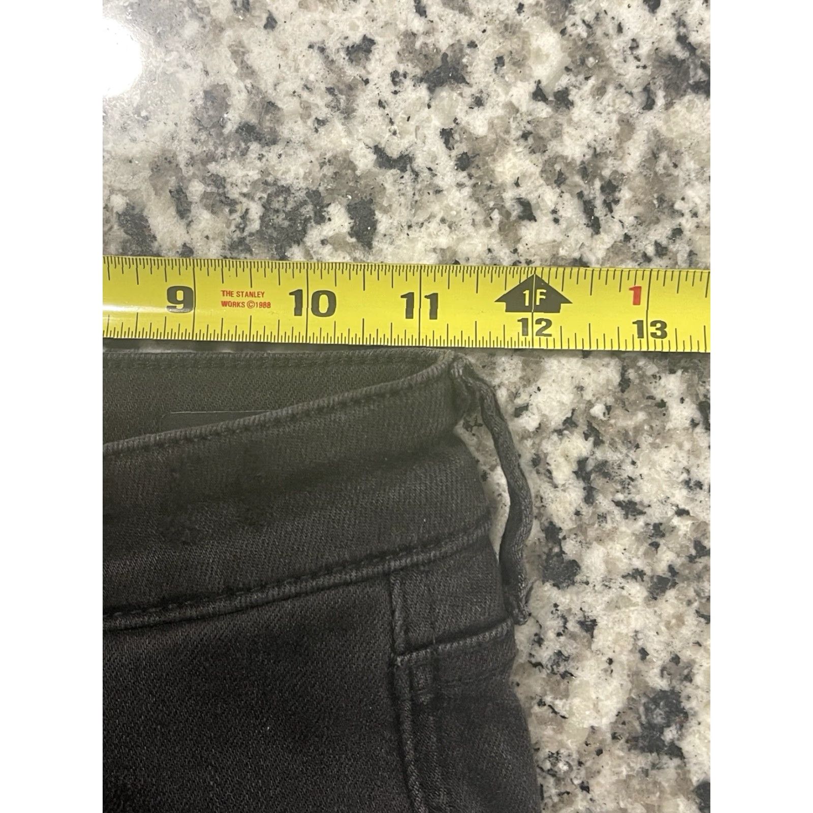 Vintage Judy Blue Jeans Womens Black Distressed Flare Stretch 0/24 5-Pocket Denim Size 25" / US 0 / IT 36 - 4 Thumbnail