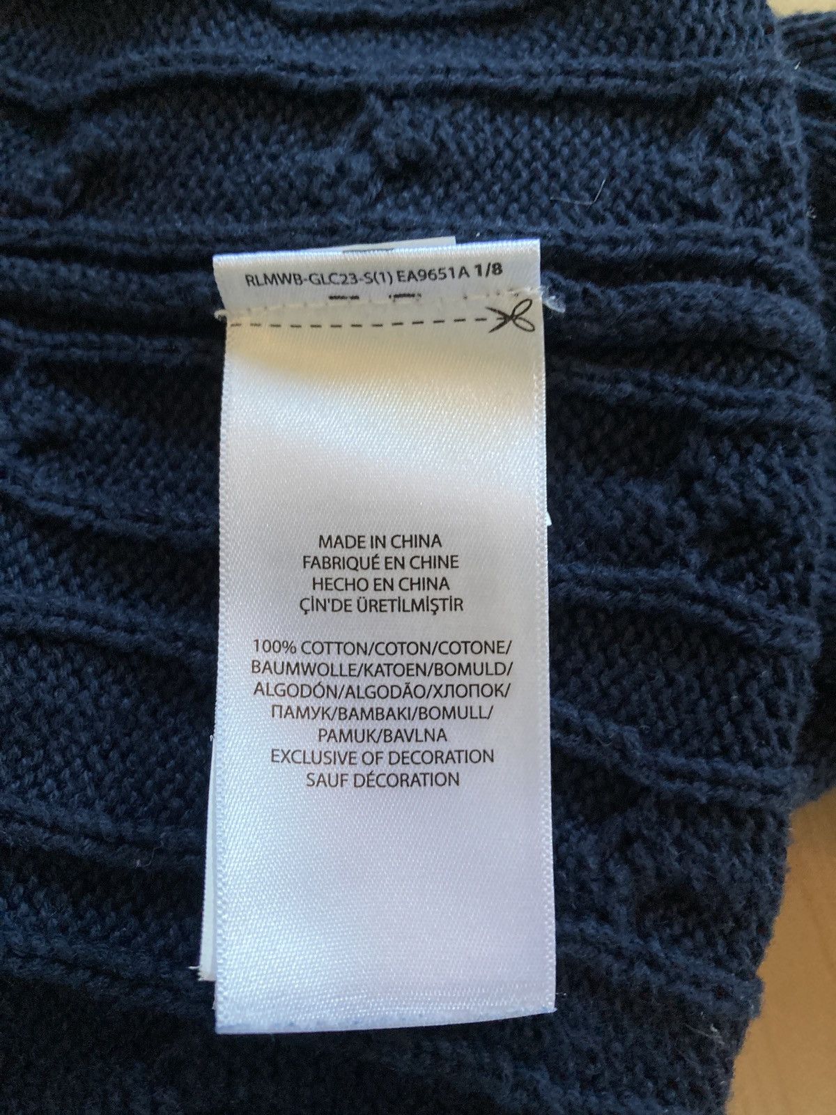 Polo Ralph Lauren Blue cableknit polo Ralph Lauren Size US XL / EU 56 / 4 - 6 Thumbnail